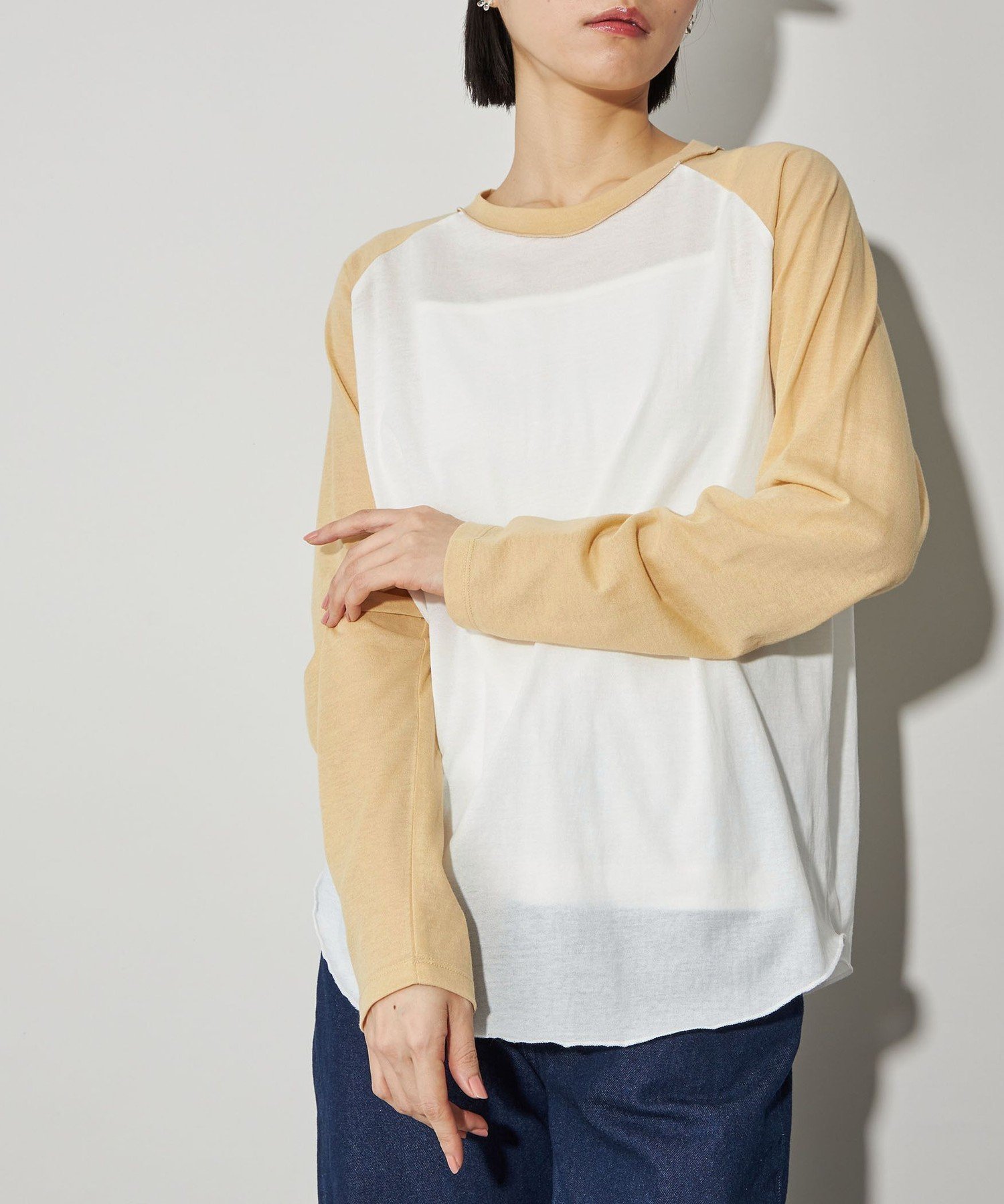 【ユナイテッドアローズ/UNITED ARROWS】のCITEN シアーラグランロンT インテリア・キッズ・メンズ・レディースファッション・服の通販 founy(ファニー) 　ファッション　Fashion　レディースファッション　Fashion for Women　トップス・カットソー　Cut & Sew Tops　ロングTシャツ・Tシャツ　Longline T-Shirts & Tees　カットソー　Cut and Sewn Top　サロペット　Overalls, Salopette　シアー　Sheer, See-Through　スラックス　Slacks, Dress Pants　デニム　Denim, Jeans Material　トレンド　Trend, Trending Now　フィット　Fit, Slim Fit　ルーズ　Loose, Oversized　A/W・秋冬　Autumn/Winter　アウトレット　Outlet / Clearance　おすすめ　Recommended / Our Picks　WHITE|ID: prp329100004784947 ipo3291000000034736607