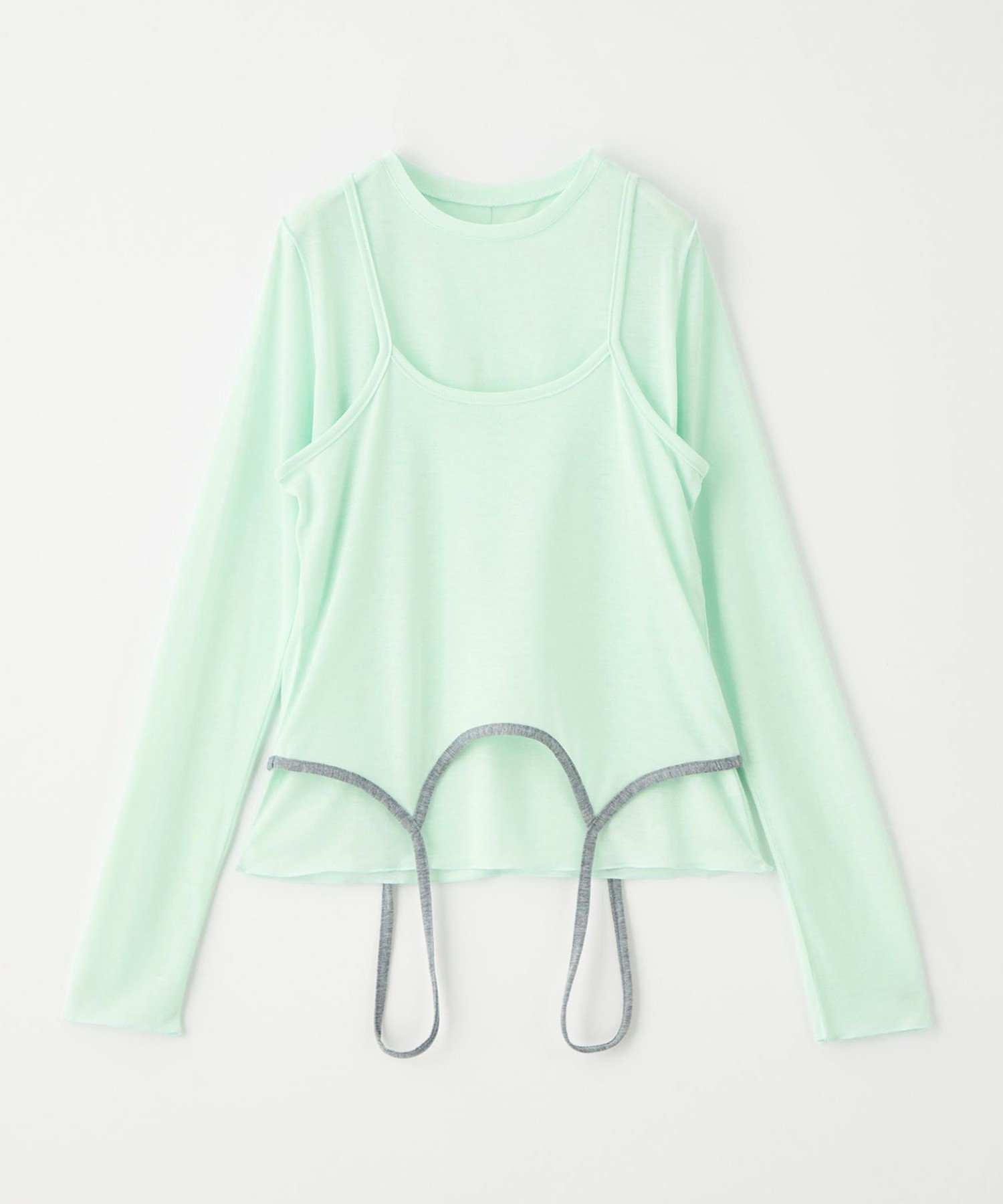 【ユナイテッドアローズ/UNITED ARROWS】のCITEN キャミレイヤードトップ インテリア・キッズ・メンズ・レディースファッション・服の通販 founy(ファニー) ファッション Fashion レディースファッション Fashion for Women トップス・カットソー Cut & Sew Tops キャミソール&ノースリーブ Camisoles & Sleeveless Tops インナー Innerwear カットソー Cut and Sewn Top キャミソール Camisole, Spaghetti Strap Top シアー Sheer, See-Through シンプル Simple, Minimal スラックス Slacks, Dress Pants スリーブ Sleeve, Long Sleeve / Short Sleeve デニム Denim, Jeans Material トレンド Trend, Trending Now ビスチェ Bustier, Corset Top フィット Fit, Slim Fit ロング Long, Long-Length A/W・秋冬 Autumn/Winter アウトレット Outlet / Clearance LT.BLUE|ID: prp329100004784950 ipo3291000000034736620