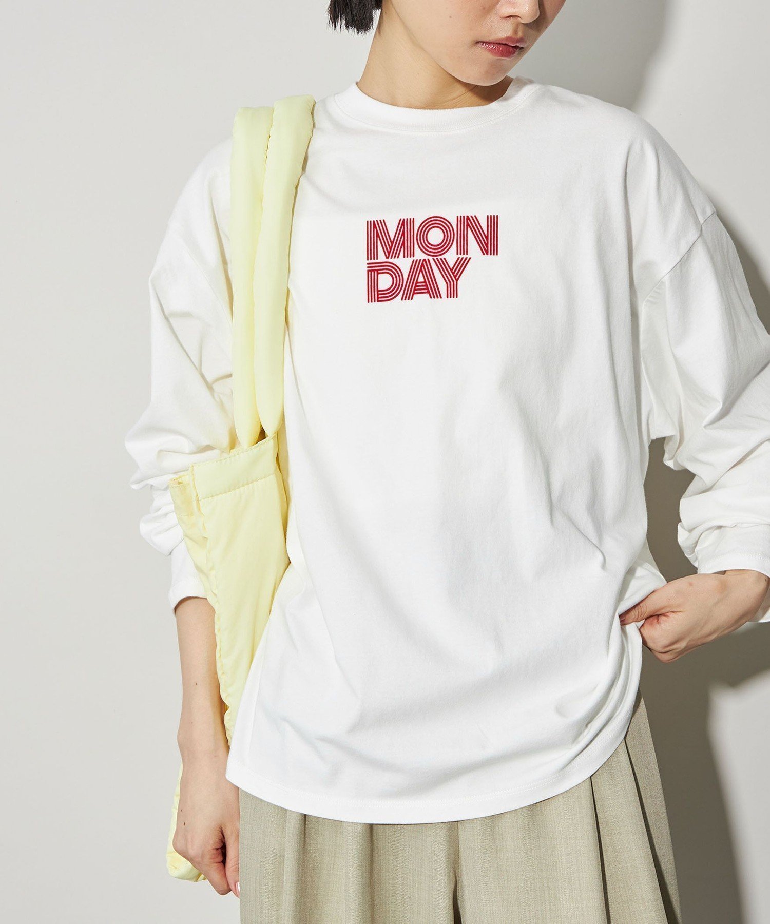 【ユナイテッドアローズ/UNITED ARROWS】のCITEN day of weekグラフィックロンT 人気、トレンドファッション・服の通販 founy(ファニー) 　ファッション　Fashion　レディースファッション　Fashion for Women　トップス・カットソー　Cut & Sew Tops　ロングTシャツ・Tシャツ　Longline T-Shirts & Tees　カットソー　Cut and Sewn Top　カーディガン　Cardigan, Knitwear　グラフィック　Graphic, Graphic Design　シンプル　Simple, Minimal　トレンド　Trend, Trending Now　バランス　Balance, Style Balance　ビスチェ　Bustier, Corset Top　フィット　Fit, Slim Fit　ベスト　Vest, Waistcoat　モダン　Modern, Contemporary　ルーズ　Loose, Oversized　A/W・秋冬　Autumn/Winter　アウトレット　Outlet / Clearance　おすすめ　Recommended / Our Picks　 other-1|ID: prp329100004784958 ipo3291000000034736646