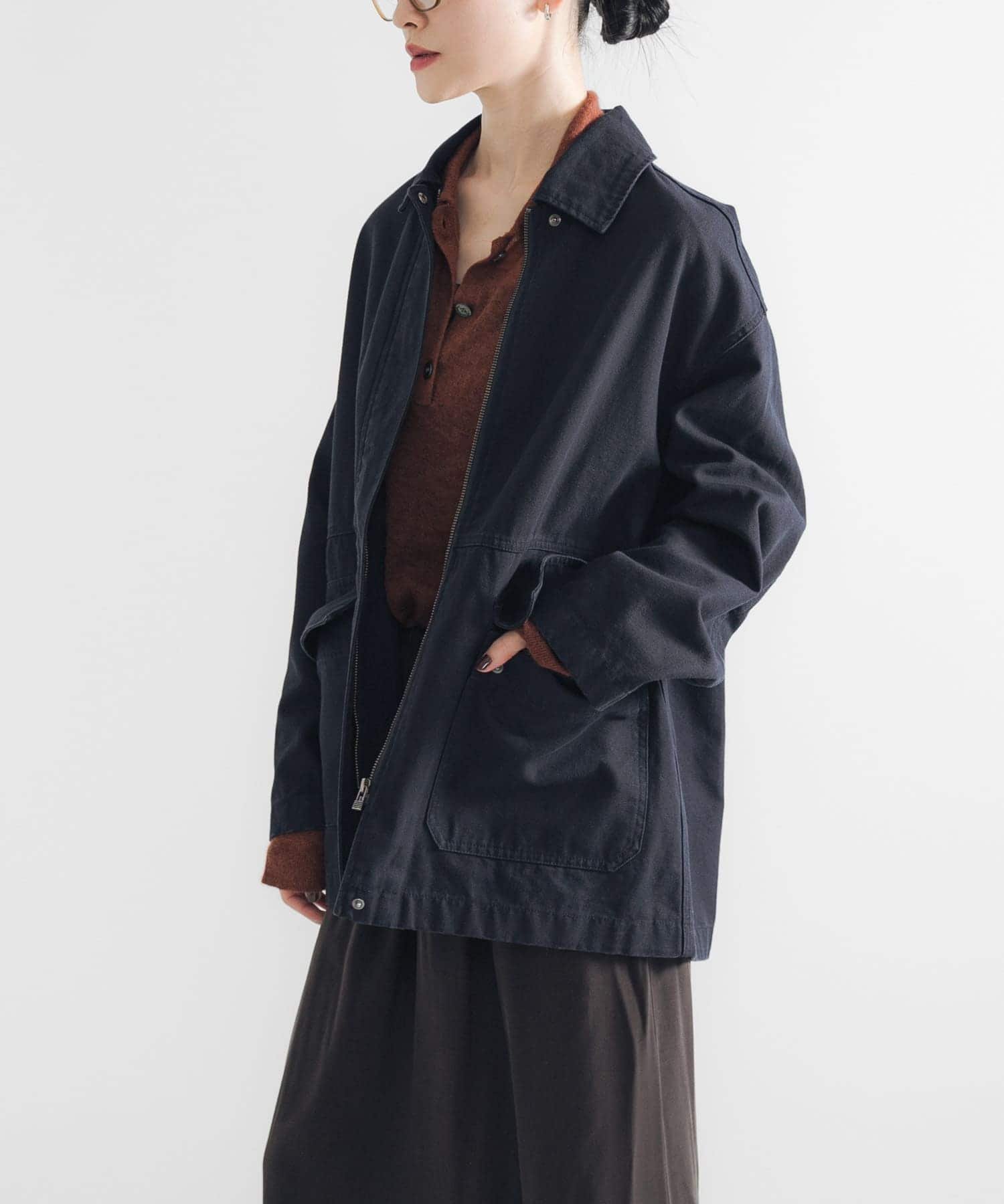 【アーバンリサーチ/URBAN RESEARCH】のコットンオックスカバーオール インテリア・キッズ・メンズ・レディースファッション・服の通販 founy(ファニー) ファッション Fashion レディースファッション Fashion for Women オックス Oxford Fabric シンプル Simple, Minimal ドット Polka Dot, Dot Pattern ロング Long, Long-Length A/W・秋冬 Autumn/Winter 冬 Winter / This Winter 日本製 Made In Japan 2025年 2025 2025-2026秋冬・A/W Autumn/Winter 2025–26 AW25–26 ネイビー|ID: prp329100004784965 ipo3291000000035196985