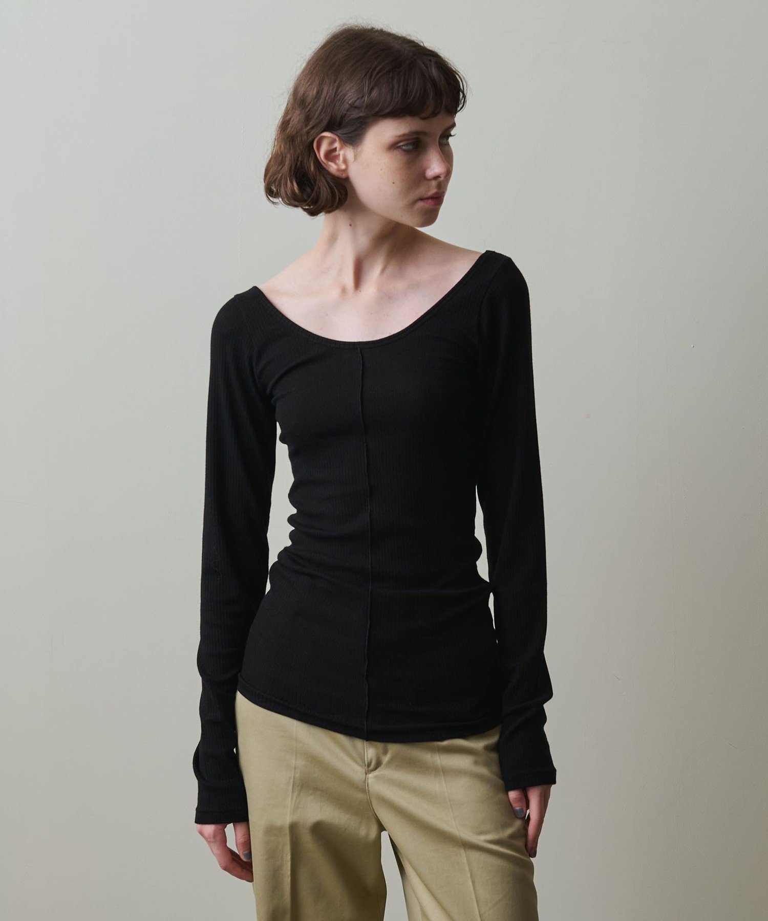 【ユナイテッドアローズ/UNITED ARROWS】のSteven Alan リブ ロングスリーブ プルオーバー インテリア・キッズ・メンズ・レディースファッション・服の通販 founy(ファニー) ファッション Fashion レディースファッション Fashion for Women トップス・カットソー Cut & Sew Tops カジュアルプルオーバー・ニットトップス Pullovers & Knit Tops / Casual Pullovers インナー Innerwear エレガント 上品 Elegant カットソー Cut and Sewn Top スリーブ Sleeve, Long Sleeve / Short Sleeve センター Center, Center Line とろみ Fluid, Flowy Fabric タンク Tank Top, Sleeveless Top フィット Fit, Slim Fit ロング Long, Long-Length アウトレット Outlet / Clearance おすすめ Recommended / Our Picks BLACK|ID: prp329100004784970 ipo3291000000034736685