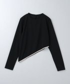 【ユナイテッドアローズ/UNITED ARROWS】の6(ROKU) ポリエステル ジョーゼット アシンメトリー クルーネック プルオーバー BLACK|ID: prp329100004784981 ipo3291000000034736725