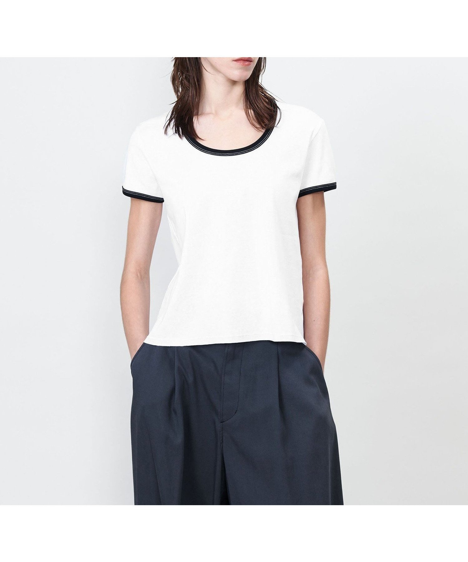 【ユナイテッドアローズ/UNITED ARROWS】のASTRAET コットン フライス トリム UネックTシャツ 人気、トレンドファッション・服の通販 founy(ファニー) ファッション Fashion レディースファッション Fashion for Women トップス・カットソー Cut & Sew Tops シャツ・ブラウス・オフィスカジュアル Elegant Blouses & Button-Ups ロングTシャツ・Tシャツ Longline T-Shirts & Tees インナー Innerwear コンパクト Compact, Small Size ジャケット Jacket, Outerwear スタイリッシュ Stylish, Fashionable デニム Denim, Jeans Material なめらか Smooth, Silky Texture アウトレット Outlet / Clearance other-1|ID: prp329100004784984 ipo3291000000034736737