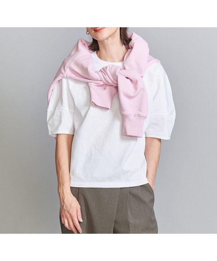 【ユナイテッドアローズ/UNITED ARROWS】のコットン カーブスリーブ 5分袖カットソー インテリア・キッズ・メンズ・レディースファッション・服の通販 founy(ファニー) https://founy.com/ ファッション Fashion レディースファッション Fashion for Women トップス・カットソー Cut & Sew Tops カットソー・ベーシックTシャツ Cut-and-Sewn Tops / Stretch Tees & Basics インナー Innerwear カットソー Cut and Sewn Top シンプル Simple, Minimal スリーブ Sleeve, Long Sleeve / Short Sleeve バランス Balance, Style Balance ボトム Bottoms, Lower Wear アウトレット Outlet / Clearance おすすめ Recommended / Our Picks |ID: prp329100004784992 ipo3291000000034736764