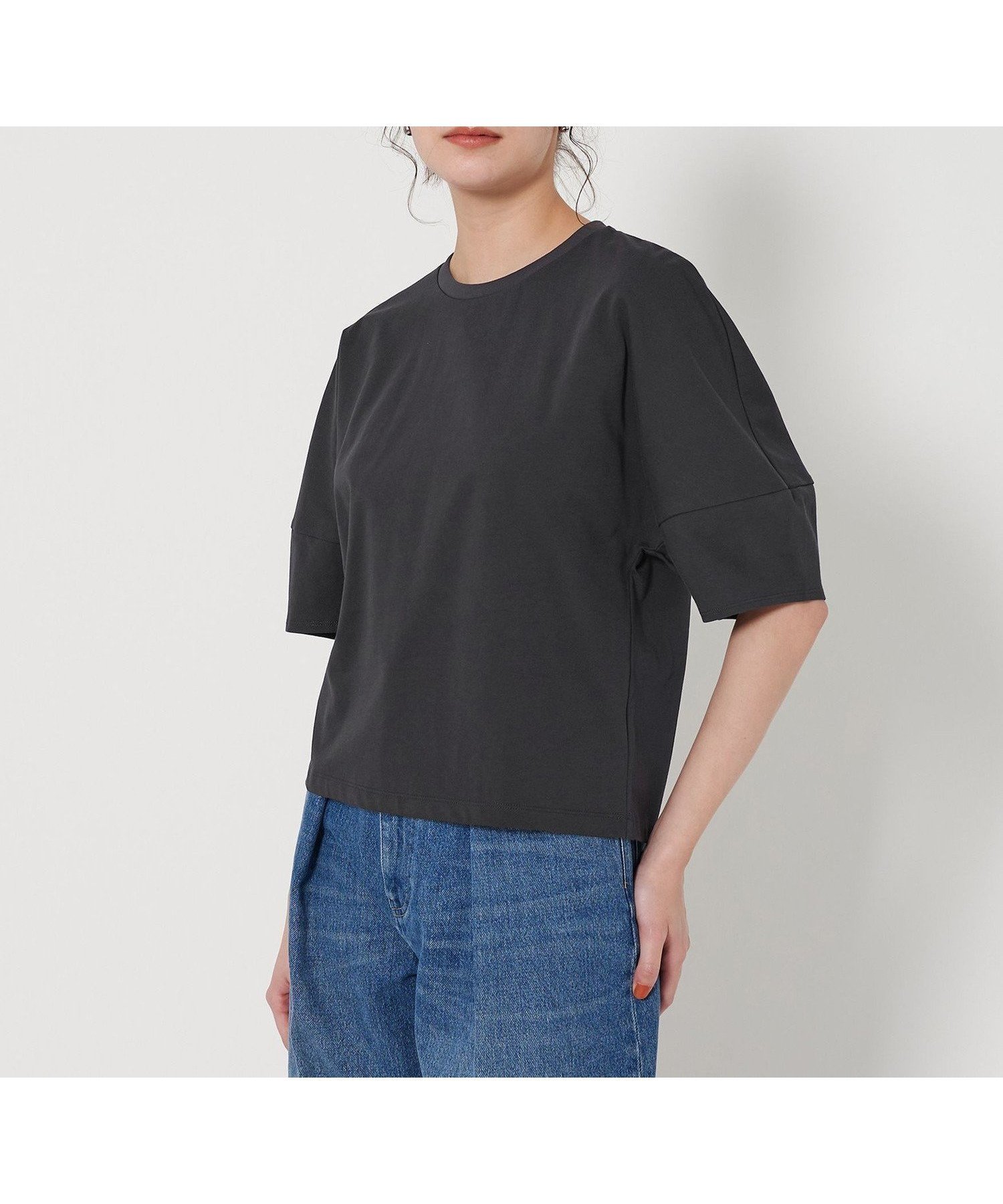 【ユナイテッドアローズ/UNITED ARROWS】のコットン カーブスリーブ 5分袖カットソー インテリア・キッズ・メンズ・レディースファッション・服の通販 founy(ファニー) 　ファッション　Fashion　レディースファッション　Fashion for Women　トップス・カットソー　Cut & Sew Tops　カットソー・ベーシックTシャツ　Cut-and-Sewn Tops / Stretch Tees & Basics　インナー　Innerwear　カットソー　Cut and Sewn Top　シンプル　Simple, Minimal　スリーブ　Sleeve, Long Sleeve / Short Sleeve　バランス　Balance, Style Balance　ボトム　Bottoms, Lower Wear　アウトレット　Outlet / Clearance　おすすめ　Recommended / Our Picks　その他9|ID: prp329100004784992 ipo3291000000034736771