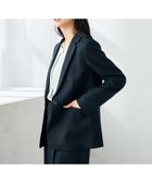 【アー ヴェー ヴェー/a.v.v】の【洗える/イージーケア/ストレッチ】パウダーツイルテーラードジャケット ネイビー|ID: prp329100004784995 ipo3291000000035243874