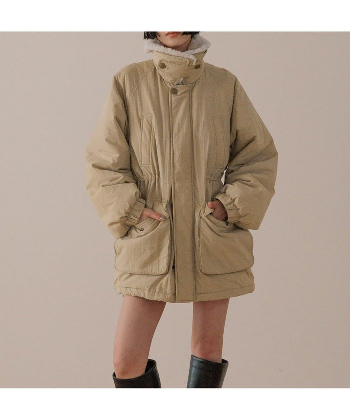 【ローリーズファーム/LOWRYS FARM】のナカワタハンティングジャケット インテリア・キッズ・メンズ・レディースファッション・服の通販 founy(ファニー) https://founy.com/ ファッション Fashion レディースファッション Fashion for Women アウター Coat / Outerwear Collection レディースジャケット・軽アウター Jackets シンプル Simple, Minimal ジャケット Jacket, Outerwear タイトスカート Pencil Skirt, Tight Skirt ダウン Down, Puffer デニム Denim, Jeans Material トレンド Trend, Trending Now リラックス Relax, Relaxed Fit |ID: prp329100004784999 ipo3291000000034996605