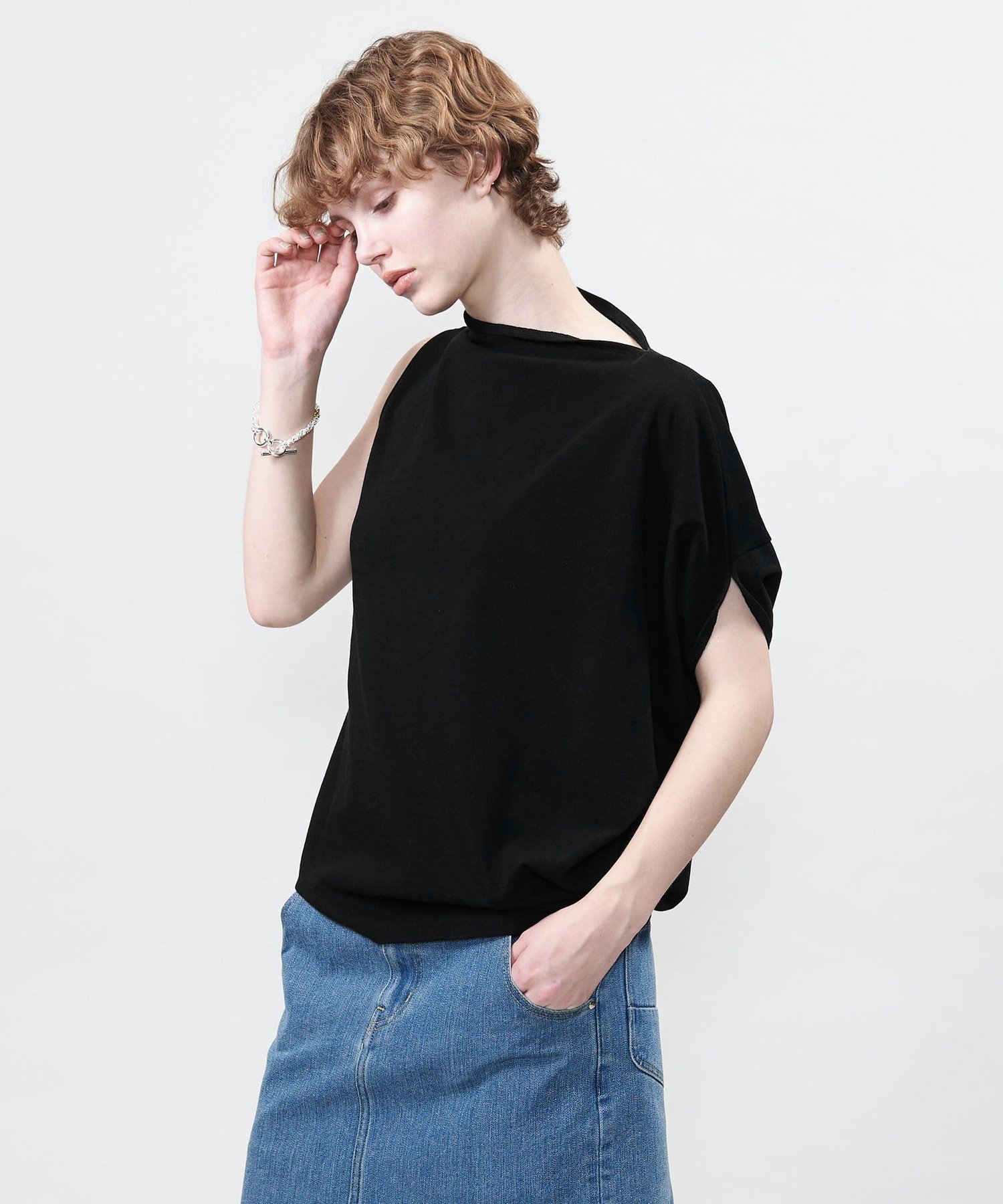 【ユナイテッドアローズ/UNITED ARROWS】のASTRAET テンジク アシンメトリー カットソー 人気、トレンドファッション・服の通販 founy(ファニー) 　ファッション　Fashion　レディースファッション　Fashion for Women　トップス・カットソー　Cut & Sew Tops　カットソー・ベーシックTシャツ　Cut-and-Sewn Tops / Stretch Tees & Basics　アシンメトリー　Asymmetrical Style　カットソー　Cut and Sewn Top　シンプル　Simple, Minimal　ストレート　Straight, Straight Cut　ツイル　Twist, Twisted Detail　ボトム　Bottoms, Lower Wear　アウトレット　Outlet / Clearance　 other-1|ID: prp329100004785009 ipo3291000000034736837