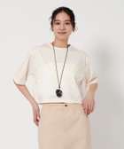 【ユナイテッドアローズ/UNITED ARROWS】のコットンポリエステル クロップド Tシャツ OFF WHITE|ID: prp329100004785017 ipo3291000000034736870