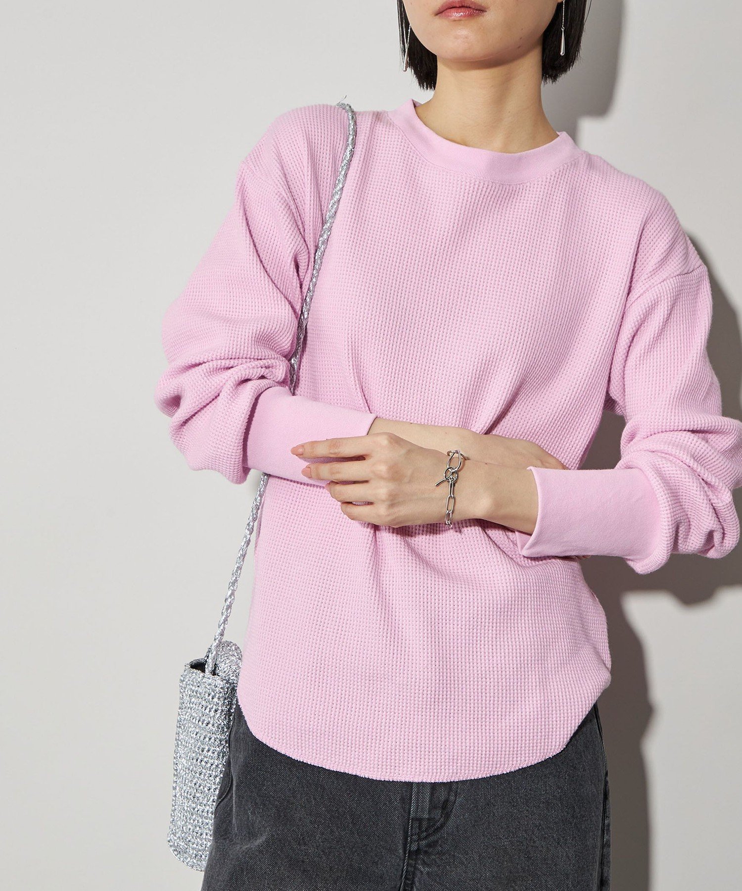 【ユナイテッドアローズ/UNITED ARROWS】のCITEN エッセンシャルワッフルロンT 人気、トレンドファッション・服の通販 founy(ファニー) 　ファッション　Fashion　レディースファッション　Fashion for Women　トップス・カットソー　Cut & Sew Tops　ロングTシャツ・Tシャツ　Longline T-Shirts & Tees　インナー　Innerwear　フィット　Fit, Slim Fit　ラウンド　Round, Round Neck　ワッフル　Waffle, Waffle Knit　A/W・秋冬　Autumn/Winter　アウトレット　Outlet / Clearance　おすすめ　Recommended / Our Picks　 other-1|ID: prp329100004785018 ipo3291000000034736876