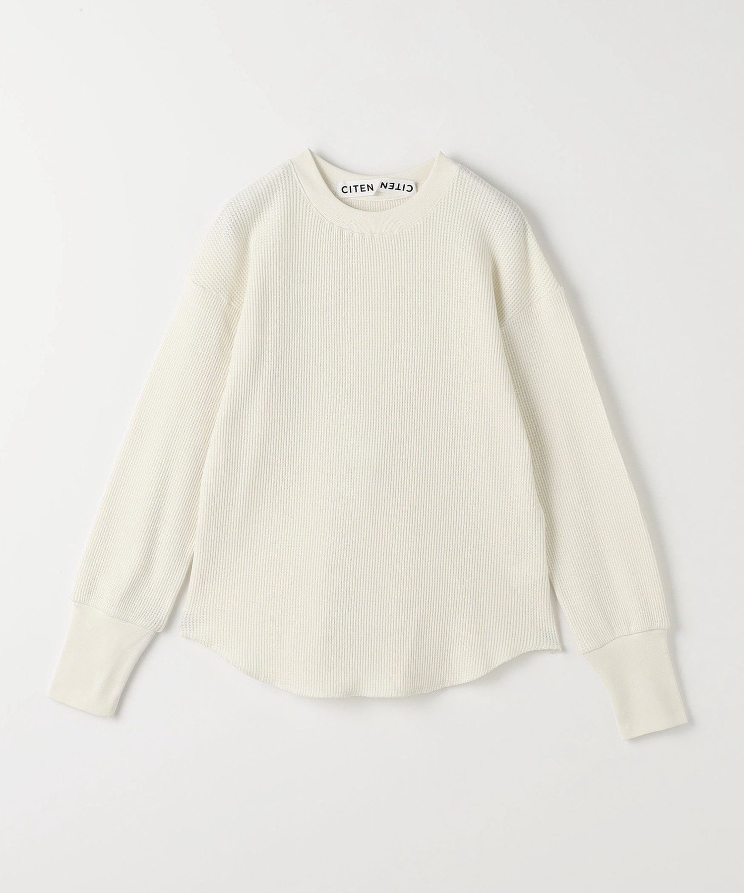 【ユナイテッドアローズ/UNITED ARROWS】のCITEN エッセンシャルワッフルロンT インテリア・キッズ・メンズ・レディースファッション・服の通販 founy(ファニー) 　ファッション　Fashion　レディースファッション　Fashion for Women　トップス・カットソー　Cut & Sew Tops　ロングTシャツ・Tシャツ　Longline T-Shirts & Tees　インナー　Innerwear　フィット　Fit, Slim Fit　ラウンド　Round, Round Neck　ワッフル　Waffle, Waffle Knit　A/W・秋冬　Autumn/Winter　アウトレット　Outlet / Clearance　おすすめ　Recommended / Our Picks　OFF WHITE|ID: prp329100004785018 ipo3291000000034736878