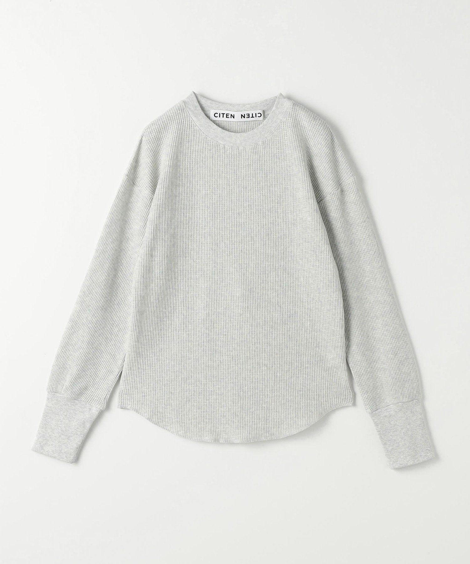 【ユナイテッドアローズ/UNITED ARROWS】のCITEN エッセンシャルワッフルロンT インテリア・キッズ・メンズ・レディースファッション・服の通販 founy(ファニー) 　ファッション　Fashion　レディースファッション　Fashion for Women　トップス・カットソー　Cut & Sew Tops　ロングTシャツ・Tシャツ　Longline T-Shirts & Tees　インナー　Innerwear　フィット　Fit, Slim Fit　ラウンド　Round, Round Neck　ワッフル　Waffle, Waffle Knit　A/W・秋冬　Autumn/Winter　アウトレット　Outlet / Clearance　おすすめ　Recommended / Our Picks　LT.GRAY|ID: prp329100004785018 ipo3291000000034736879