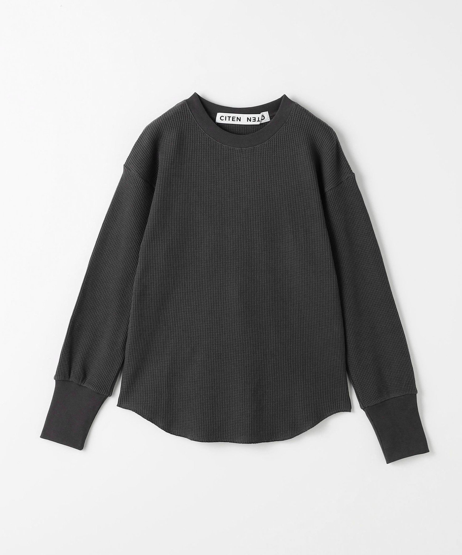 【ユナイテッドアローズ/UNITED ARROWS】のCITEN エッセンシャルワッフルロンT インテリア・キッズ・メンズ・レディースファッション・服の通販 founy(ファニー) 　ファッション　Fashion　レディースファッション　Fashion for Women　トップス・カットソー　Cut & Sew Tops　ロングTシャツ・Tシャツ　Longline T-Shirts & Tees　インナー　Innerwear　フィット　Fit, Slim Fit　ラウンド　Round, Round Neck　ワッフル　Waffle, Waffle Knit　A/W・秋冬　Autumn/Winter　アウトレット　Outlet / Clearance　おすすめ　Recommended / Our Picks　DK.GRAY|ID: prp329100004785018 ipo3291000000034736881