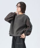 【ビームス ハート/BEAMS HEART】の異素材 ボア プルオーバー 人気、トレンドファッション・服の通販 founy(ファニー) ファッション Fashion レディースファッション Fashion for Women トップス・カットソー Cut & Sew Tops カジュアルプルオーバー・ニットトップス Pullovers & Knit Tops / Casual Pullovers シンプル Simple, Minimal テクスチャー Texture, Textured Fabric ドッキング Docking, Mixed Material バランス Balance, Style Balance ボトム Bottoms, Lower Wear ミックス Mix, Mixed Style A/W・秋冬 Autumn/Winter thumbnail CHARCOAL|ID: prp329100004785032 ipo3291000000034933173