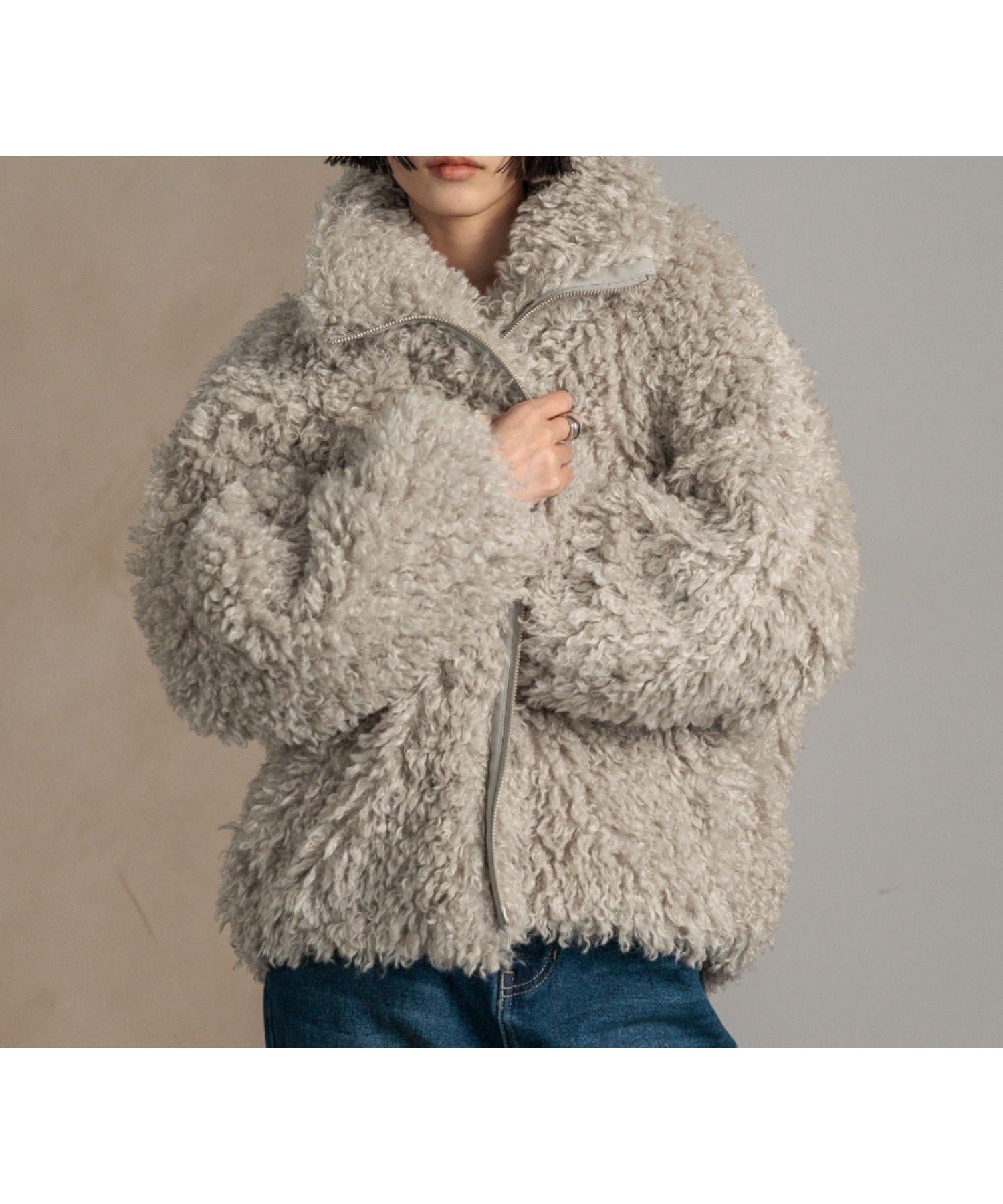 【ローリーズファーム/LOWRYS FARM】のプードルファーブルゾン 人気、トレンドファッション・服の通販 founy(ファニー) 　ファッション　Fashion　レディースファッション　Fashion for Women　アウター　Coat / Outerwear Collection　ブルゾンジャケット・スポーティアウター　Blouson Jackets　シンプル　Simple, Minimal　スウェット / スエット　Sweatshirt, Sweatwear　スタンド　Stand Collar, Upright Stand　フロント　Front, Front Design　ロング　Long, Long-Length　ワイド　Wide, Wide Fit　軽量　Lightweight, Ultra Light　防寒　Cold Protection, Winter-Ready　 other-1|ID: prp329100004785037 ipo3291000000034736935