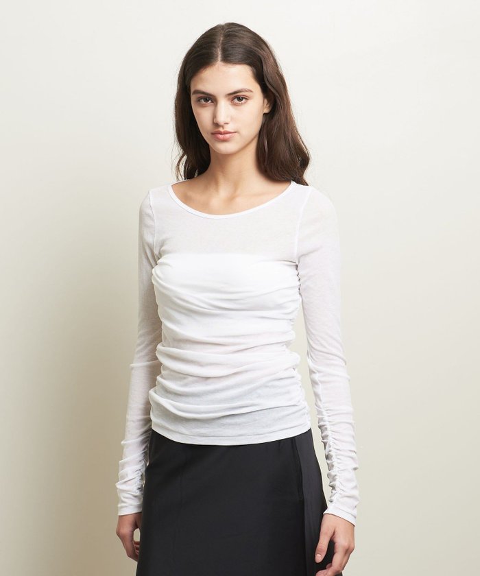 【ユナイテッドアローズ/UNITED ARROWS】のATTISESSION シアー フライス シャーリング プルオーバー インテリア・キッズ・メンズ・レディースファッション・服の通販 founy(ファニー) https://founy.com/ ファッション Fashion レディースファッション Fashion for Women トップス・カットソー Cut & Sew Tops カジュアルプルオーバー・ニットトップス Pullovers & Knit Tops / Casual Pullovers インナー Innerwear 春 Spring カーディガン Cardigan, Knitwear シアー Sheer, See-Through シャーリング Shirring, Ruched シンプル Simple, Minimal ジャケット Jacket, Outerwear 定番 Standard, Basic Item S/S・春夏 SS, Spring/Summer, Warm Season アウトレット Outlet / Clearance おすすめ Recommended / Our Picks 夏 Summer |ID: prp329100004785040 ipo3291000000034736946