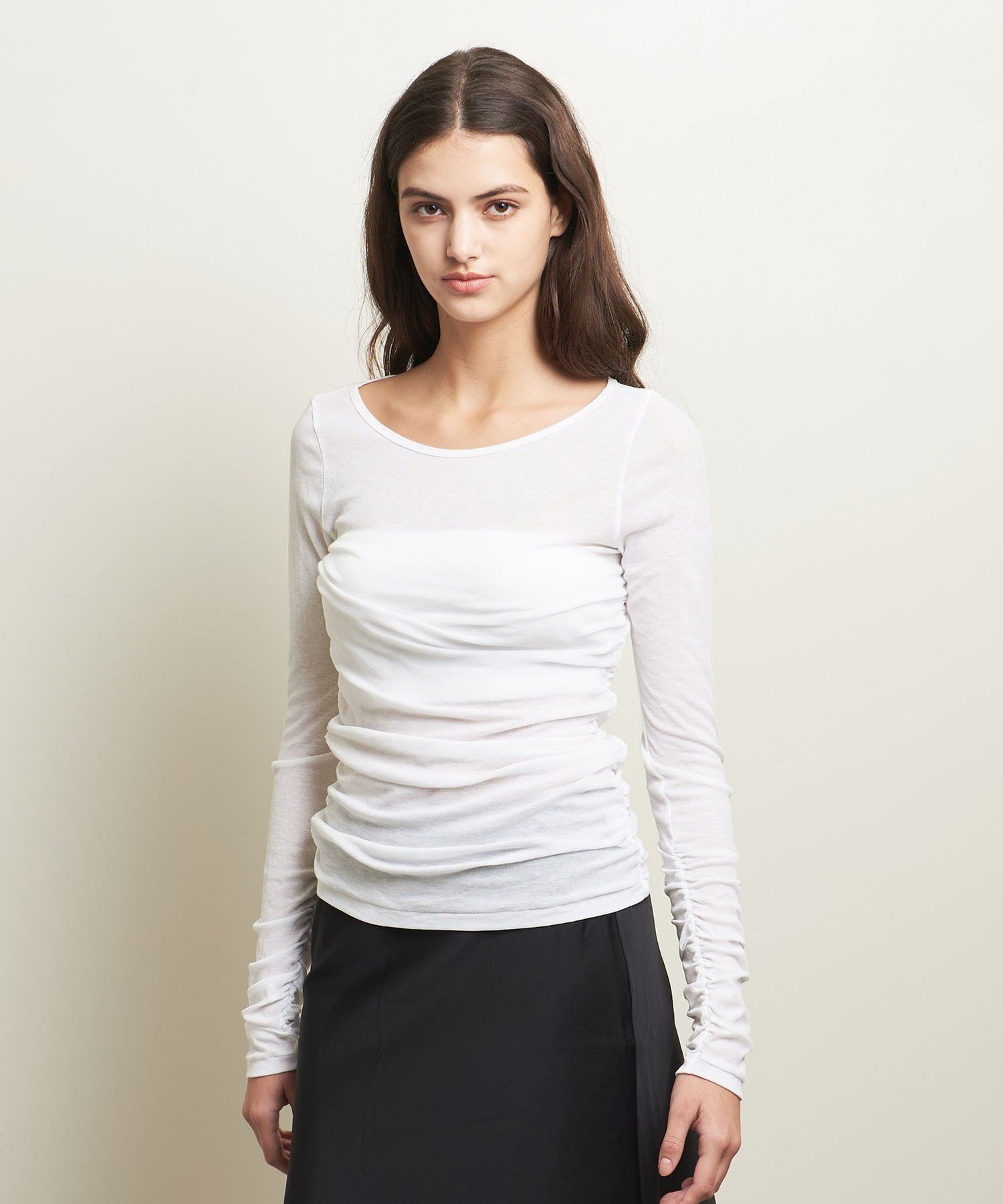 【ユナイテッドアローズ/UNITED ARROWS】のATTISESSION シアー フライス シャーリング プルオーバー 人気、トレンドファッション・服の通販 founy(ファニー) 　ファッション　Fashion　レディースファッション　Fashion for Women　トップス・カットソー　Cut & Sew Tops　カジュアルプルオーバー・ニットトップス　Pullovers & Knit Tops / Casual Pullovers　インナー　Innerwear　春　Spring　カーディガン　Cardigan, Knitwear　シアー　Sheer, See-Through　シャーリング　Shirring, Ruched　シンプル　Simple, Minimal　ジャケット　Jacket, Outerwear　定番　Standard, Basic Item　S/S・春夏　SS, Spring/Summer, Warm Season　アウトレット　Outlet / Clearance　おすすめ　Recommended / Our Picks　夏　Summer　 other-1|ID: prp329100004785040 ipo3291000000034736946