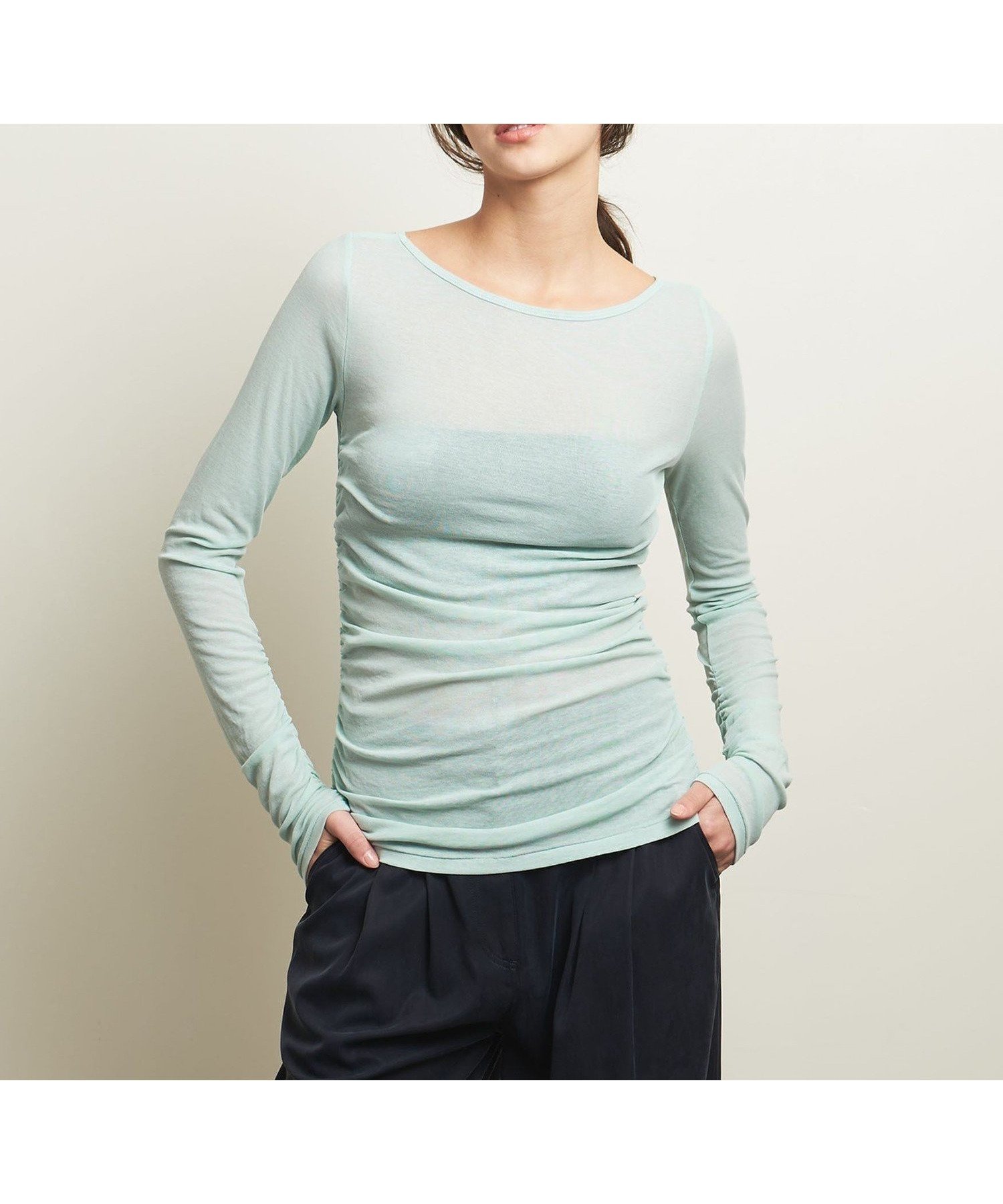 【ユナイテッドアローズ/UNITED ARROWS】のATTISESSION シアー フライス シャーリング プルオーバー インテリア・キッズ・メンズ・レディースファッション・服の通販 founy(ファニー) 　ファッション　Fashion　レディースファッション　Fashion for Women　トップス・カットソー　Cut & Sew Tops　カジュアルプルオーバー・ニットトップス　Pullovers & Knit Tops / Casual Pullovers　インナー　Innerwear　春　Spring　カーディガン　Cardigan, Knitwear　シアー　Sheer, See-Through　シャーリング　Shirring, Ruched　シンプル　Simple, Minimal　ジャケット　Jacket, Outerwear　定番　Standard, Basic Item　S/S・春夏　SS, Spring/Summer, Warm Season　アウトレット　Outlet / Clearance　おすすめ　Recommended / Our Picks　夏　Summer　LIME|ID: prp329100004785040 ipo3291000000034736948