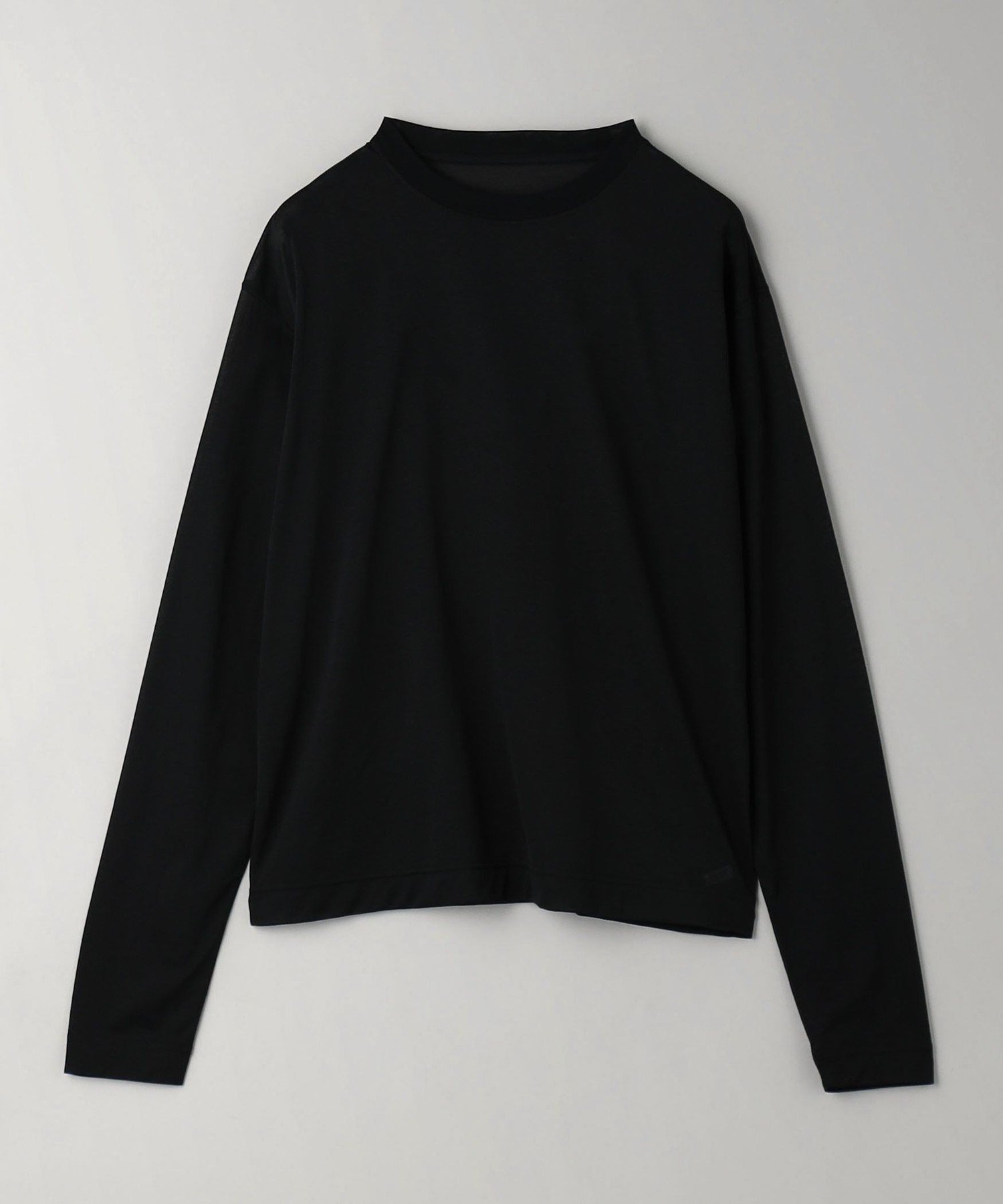 【ユナイテッドアローズ/UNITED ARROWS】のコットンナイロン天竺 クルーネック ロングスリーブ Tシャツ インテリア・キッズ・メンズ・レディースファッション・服の通販 founy(ファニー) ファッション Fashion レディースファッション Fashion for Women トップス・カットソー Cut & Sew Tops シャツ・ブラウス・オフィスカジュアル Elegant Blouses & Button-Ups ロングTシャツ・Tシャツ Longline T-Shirts & Tees インナー Innerwear クール Cool, Chic コレクション Collection, Seasonal Line シアー Sheer, See-Through スラックス Slacks, Dress Pants スリーブ Sleeve, Long Sleeve / Short Sleeve セットアップ Set-Up, Coordinated Outfit ハーフ Half, Half-Length マニッシュ Mannish, Boyish リラックス Relax, Relaxed Fit ロング Long, Long-Length アウトレット Outlet / Clearance 夏 Summer エレガント 上品 Elegant BLACK|ID: prp329100004785044 ipo3291000000034736965