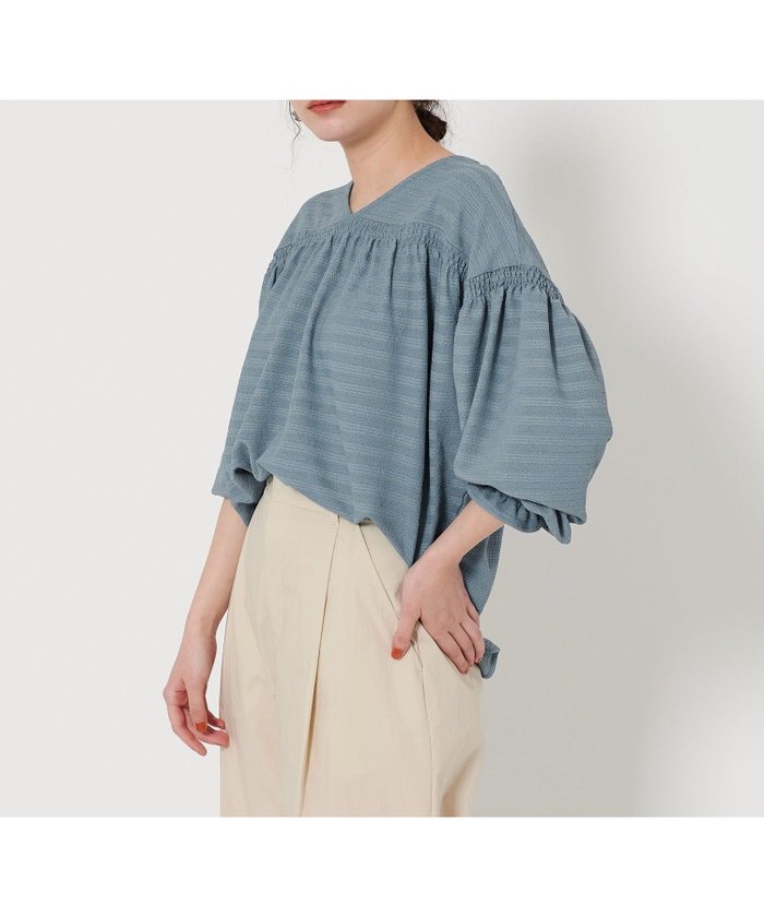 【ユナイテッドアローズ/UNITED ARROWS】のフクレジャガード プルオーバー -2WAY- インテリア・キッズ・メンズ・レディースファッション・服の通販 founy(ファニー) https://founy.com/ ファッション Fashion レディースファッション Fashion for Women トップス・カットソー Cut & Sew Tops カジュアルプルオーバー・ニットトップス Pullovers & Knit Tops / Casual Pullovers インナー Innerwear カットソー Cut and Sewn Top ギャザー Gathered, Ruffled シンプル Simple, Minimal スラックス Slacks, Dress Pants スリーブ Sleeve, Long Sleeve / Short Sleeve デニム Denim, Jeans Material トレンド Trend, Trending Now マニッシュ Mannish, Boyish リボン Ribbon, Bow ワイド Wide, Wide Fit アウトレット Outlet / Clearance おすすめ Recommended / Our Picks |ID: prp329100004785047 ipo3291000000034736974