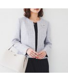 【アンタイトル/UNTITLED】の【通勤】ツイード ペプラムジャケット ブルー|ID: prp329100004785057 ipo3291000000034737035