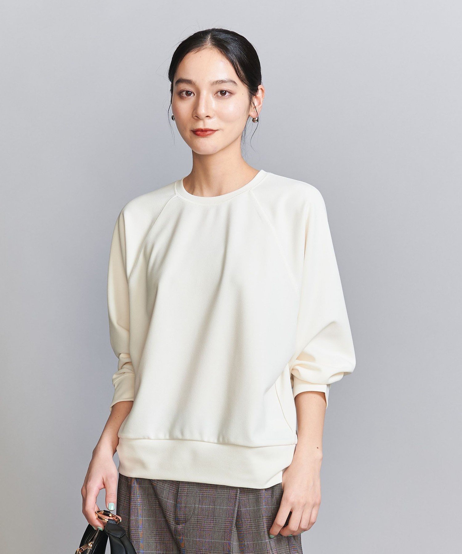 【ユナイテッドアローズ/UNITED ARROWS】のアムンゼンジャージー プルオーバー インテリア・キッズ・メンズ・レディースファッション・服の通販 founy(ファニー) ファッション Fashion レディースファッション Fashion for Women トップス・カットソー Cut & Sew Tops カジュアルプルオーバー・ニットトップス Pullovers & Knit Tops / Casual Pullovers カットソー Cut and Sewn Top スウェット / スエット Sweatshirt, Sweatwear スリーブ Sleeve, Long Sleeve / Short Sleeve バランス Balance, Style Balance ワイド Wide, Wide Fit ワーク Workwear, Utility Style アウトレット Outlet / Clearance エレガント 上品 Elegant ビジネス 仕事 通勤 Business / Work / Commuting OFF WHITE|ID: prp329100004785063 ipo3291000000034737060