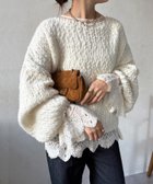 【ドゥドゥ/DouDou】の【完売カラー再追加!/レイヤードアイテム/着映え◎】レースフレアブラウス 人気、トレンドファッション・服の通販 founy(ファニー) ファッション Fashion レディースファッション Fashion for Women トップス・カットソー Cut & Sew Tops シャツ・ブラウス・オフィスカジュアル Elegant Blouses & Button-Ups スウェット / スエット Sweatshirt, Sweatwear スマート Smart, Elegant トレンド Trend, Trending Now バランス Balance, Style Balance フレア Flare, Flared ボトム Bottoms, Lower Wear レース Lace, Lace Fabric A/W・秋冬 Autumn/Winter 冬 Winter / This Winter 再入荷 Restock / Back in Stock おすすめ Recommended / Our Picks 2025年 2025 2025-2026秋冬・A/W Autumn/Winter 2025–26 AW25–26 thumbnail オフホワイト|ID: prp329100004785075 ipo3291000000034917370