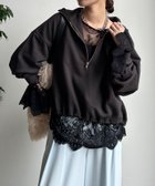 【ドゥドゥ/DouDou】の【完売カラー再追加!/レイヤードアイテム/着映え◎】レースフレアブラウス 人気、トレンドファッション・服の通販 founy(ファニー) ファッション Fashion レディースファッション Fashion for Women トップス・カットソー Cut & Sew Tops シャツ・ブラウス・オフィスカジュアル Elegant Blouses & Button-Ups スウェット / スエット Sweatshirt, Sweatwear スマート Smart, Elegant トレンド Trend, Trending Now バランス Balance, Style Balance フレア Flare, Flared ボトム Bottoms, Lower Wear レース Lace, Lace Fabric A/W・秋冬 Autumn/Winter 冬 Winter / This Winter 再入荷 Restock / Back in Stock おすすめ Recommended / Our Picks 2025年 2025 2025-2026秋冬・A/W Autumn/Winter 2025–26 AW25–26 thumbnail ブラック|ID: prp329100004785075 ipo3291000000034917377