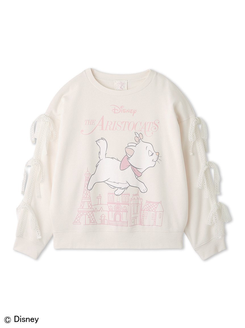 【スナイデル ホーム/SNIDEL HOME】の【The Aristocats】スウェットプルオーバー インテリア・キッズ・メンズ・レディースファッション・服の通販 founy(ファニー) 　ファッション　Fashion　レディースファッション　Fashion for Women　トップス・カットソー　Cut & Sew Tops　レディースパーカー・カジュアルフーディー　Casual Hoodies & Sweatshirts　カジュアルプルオーバー・ニットトップス　Pullovers & Knit Tops / Casual Pullovers　スウェット・クルーネックトップス　Sweatshirts & Crewnecks / Relaxed Fit Sweat Tops　カラフル　Colorful Design　コレクション　Collection, Seasonal Line　ショート　Short, Short Length　スウェット / スエット　Sweatshirt, Sweatwear　スマート　Smart, Elegant　チャーム　Charm, Pendant　猫　Cat, Kitty　フリル　Frill, Ruffle　フロント　Front, Front Design　プリント　Print, Printed Pattern　リボン　Ribbon, Bow　レース　Lace, Lace Fabric　ロング　Long, Long-Length　おすすめ　Recommended / Our Picks　お家時間・ステイホーム　Stay Home / At Home　PNK[066]|ID: prp329100004785132 ipo3291000000034737330