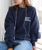 【アンドミー/andme】のANME エンブロイダリー ロゴ 裏毛 スウェット トップス ANME アンメ ネイビー|ID: prp329100004785135 ipo3291000000034797746