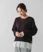 【グローバルワーク/GLOBAL WORK】のメルティレースドッキングプルオーバー/581158 人気、トレンドファッション・服の通販 founy(ファニー) ファッション Fashion レディースファッション Fashion for Women トップス・カットソー Cut & Sew Tops カジュアルプルオーバー・ニットトップス Pullovers & Knit Tops / Casual Pullovers おすすめ Recommended / Our Picks なめらか Smooth, Silky Texture シンプル Simple, Minimal デニム Denim, Jeans Material レース Lace, Lace Fabric thumbnail ブラウン58|ID: prp329100004785152 ipo3291000000034882946
