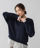 【グローバルワーク/GLOBAL WORK】のメルティレースドッキングプルオーバー/581158 人気、トレンドファッション・服の通販 founy(ファニー) ファッション Fashion レディースファッション Fashion for Women トップス・カットソー Cut & Sew Tops カジュアルプルオーバー・ニットトップス Pullovers & Knit Tops / Casual Pullovers おすすめ Recommended / Our Picks なめらか Smooth, Silky Texture シンプル Simple, Minimal デニム Denim, Jeans Material レース Lace, Lace Fabric thumbnail ネイビー88|ID: prp329100004785152 ipo3291000000034882947