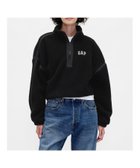 【ギャップ/GAP】のリサイクル オーバーサイズ クロップド ハーフジップ スウェットシャツ 人気、トレンドファッション・服の通販 founy(ファニー) ファッション Fashion レディースファッション Fashion for Women トップス・カットソー Cut & Sew Tops シャツ・ブラウス・オフィスカジュアル Elegant Blouses & Button-Ups レディースパーカー・カジュアルフーディー Casual Hoodies & Sweatshirts スウェット・クルーネックトップス Sweatshirts & Crewnecks / Relaxed Fit Sweat Tops クロップド Cropped, Short Length ショルダー Shoulder, Shoulder Strap スタンド Stand Collar, Upright Stand ドロップ Drop Shoulder, Dropped Style 長袖 Long Sleeve, Full Sleeve thumbnail BLACK_1|ID: prp329100004785155 ipo3291000000034896408