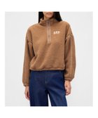 【ギャップ/GAP】のリサイクル オーバーサイズ クロップド ハーフジップ スウェットシャツ 人気、トレンドファッション・服の通販 founy(ファニー) ファッション Fashion レディースファッション Fashion for Women トップス・カットソー Cut & Sew Tops シャツ・ブラウス・オフィスカジュアル Elegant Blouses & Button-Ups レディースパーカー・カジュアルフーディー Casual Hoodies & Sweatshirts スウェット・クルーネックトップス Sweatshirts & Crewnecks / Relaxed Fit Sweat Tops クロップド Cropped, Short Length ショルダー Shoulder, Shoulder Strap スタンド Stand Collar, Upright Stand ドロップ Drop Shoulder, Dropped Style 長袖 Long Sleeve, Full Sleeve thumbnail CAMEL_HAIR|ID: prp329100004785155 ipo3291000000034896410