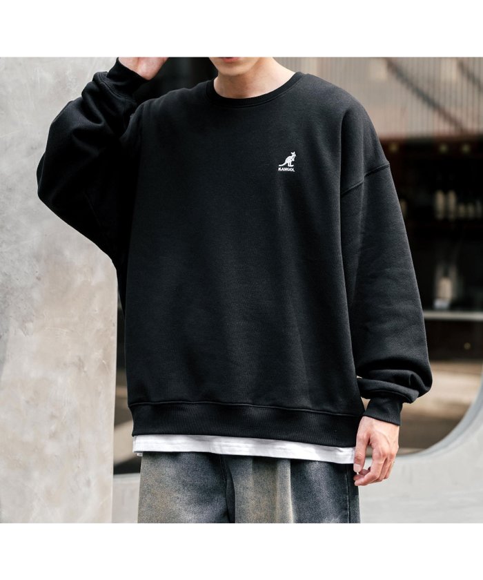 【ロッキーモンロー/Rocky Monroe】の【KANGOL】別注コラボ ロゴ刺繍スウェット インテリア・キッズ・メンズ・レディースファッション・服の通販 founy(ファニー) https://founy.com/ ファッション Fashion レディースファッション Fashion for Women トップス・カットソー Cut & Sew Tops レディースパーカー・カジュアルフーディー Casual Hoodies & Sweatshirts スウェット・クルーネックトップス Sweatshirts & Crewnecks / Relaxed Fit Sweat Tops コラボ Collaboration, Collab 切替 Switching, Contrast Panel 軽量 Lightweight, Ultra Light シンプル Simple, Minimal スウェット / スエット Sweatshirt, Sweatwear トレンド Trend, Trending Now 人気 Popular, Best Seller ハイネック High Neck, Mock Neck パイピング Piping, Trim Design 別注 Limited Edition, Custom Order 無地 Plain, Solid Color リラックス Relax, Relaxed Fit ワイド Wide, Wide Fit ワンポイント One Point, Statement Accent エレガント 上品 Elegant 2025年 2025 2025-2026秋冬・A/W Autumn/Winter 2025–26 AW25–26 |ID: prp329100004785159 ipo3291000000034737462