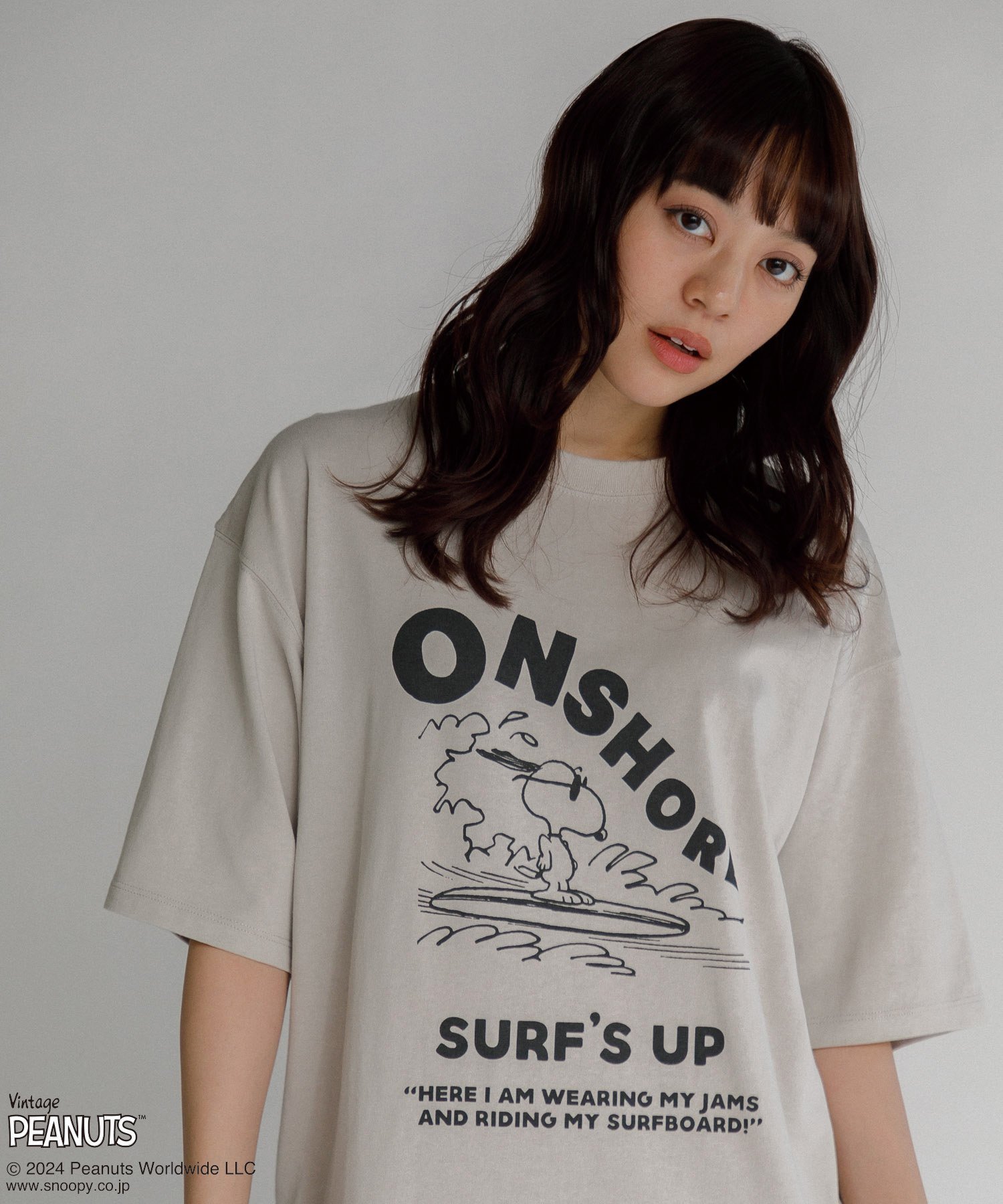 【アメリカンラグ シー/AMERICAN RAG CIE】の【MEN , WOMEN】Vintage PEANUTS ONSHORE TEE インテリア・キッズ・メンズ・レディースファッション・服の通販 founy(ファニー) 　ファッション　Fashion　レディースファッション　Fashion for Women　ワーク　Workwear, Utility Style　犬　Dog　ライトグレー|ID: prp329100004785163 ipo3291000000034924570