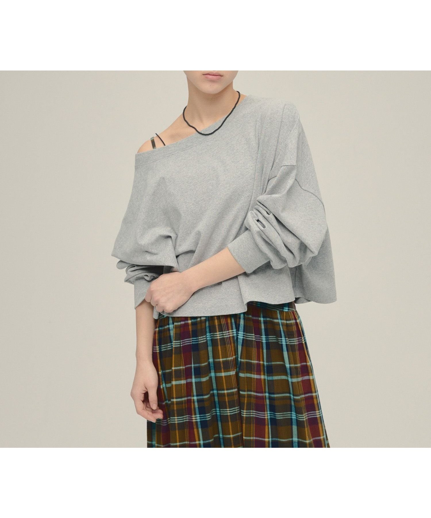 【ジーナシス/JEANASiS】のOff Shoulder Pullover インテリア・キッズ・メンズ・レディースファッション・服の通販 founy(ファニー) 　ファッション　Fashion　レディースファッション　Fashion for Women　トップス・カットソー　Cut & Sew Tops　カジュアルプルオーバー・ニットトップス　Pullovers & Knit Tops / Casual Pullovers　おすすめ　Recommended / Our Picks　コンパクト　Compact, Small Size　シンプル　Simple, Minimal　ブラウジング　Blouson Silhouette, Cinched Waist　ボトム　Bottoms, Lower Wear　ルーズ　Loose, Oversized　グレー|ID: prp329100004785175 ipo3291000000034737554