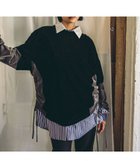 【ニコアンド/niko and】のMODE NORM CORE チュールベロアルーズプルオーバー 人気、トレンドファッション・服の通販 founy(ファニー) ファッション Fashion レディースファッション Fashion for Women トップス・カットソー Cut & Sew Tops カジュアルプルオーバー・ニットトップス Pullovers & Knit Tops / Casual Pullovers ベロアトップス Velour Tops / Velvet-Look Items おすすめ Recommended / Our Picks キャミソール Camisole, Spaghetti Strap Top ギャザー Gathered, Ruffled シャーリング Shirring, Ruched シンプル Simple, Minimal タンク Tank Top, Sleeveless Top チュール Tulip, Tulip Motif ベロア Velour, Soft Velvet 秋 Autumn thumbnail ブラック×グレー|ID: prp329100004785191 ipo3291000000034925617