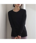 【プールヴー/PourVous】のリブクルーネック長袖Tシャツ カットソーきれいめトップス 長袖 ブラウス 人気、トレンドファッション・服の通販 founy(ファニー) ファッション Fashion レディースファッション Fashion for Women トップス・カットソー Cut & Sew Tops シャツ・ブラウス・オフィスカジュアル Elegant Blouses & Button-Ups ロングTシャツ・Tシャツ Longline T-Shirts & Tees カットソー・ベーシックTシャツ Cut-and-Sewn Tops / Stretch Tees & Basics インナー Innerwear カットソー Cut and Sewn Top シンプル Simple, Minimal 長袖 Long Sleeve, Full Sleeve thumbnail ブラック|ID: prp329100004785199 ipo3291000000034890126