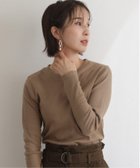 【プールヴー/PourVous】のリブクルーネック長袖Tシャツ カットソーきれいめトップス 長袖 ブラウス 人気、トレンドファッション・服の通販 founy(ファニー) ファッション Fashion レディースファッション Fashion for Women トップス・カットソー Cut & Sew Tops シャツ・ブラウス・オフィスカジュアル Elegant Blouses & Button-Ups ロングTシャツ・Tシャツ Longline T-Shirts & Tees カットソー・ベーシックTシャツ Cut-and-Sewn Tops / Stretch Tees & Basics インナー Innerwear カットソー Cut and Sewn Top シンプル Simple, Minimal 長袖 Long Sleeve, Full Sleeve thumbnail ベージュ|ID: prp329100004785199 ipo3291000000034890127