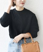 【シップス フォー ウィメン/SHIPS】の【WEB限定】SHIPS any 手洗い可能 ジャカード バンピー クルーネック プルオーバー 人気、トレンドファッション・服の通販 founy(ファニー) ファッション Fashion レディースファッション Fashion for Women トップス・カットソー Cut & Sew Tops カジュアルプルオーバー・ニットトップス Pullovers & Knit Tops / Casual Pullovers 洗える Machine Washable ジャカード/ジャガード Jacquard, Woven Pattern ジャケット Jacket, Outerwear 人気 Popular, Best Seller バランス Balance, Style Balance レース Lace, Lace Fabric 2025年 2025 2025-2026秋冬・A/W Autumn/Winter 2025–26 AW25–26 thumbnail ブラック|ID: prp329100004785203 ipo3291000000034871789