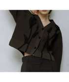 【アダム エ ロペ/ADAM ET ROPE'】の【サステナブル】3Dモチーフカーディガン カーキ(36)|ID: prp329100004785206 ipo3291000000034737697