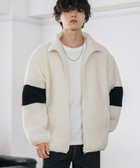 【ロッキーモンロー/Rocky Monroe】のオーバーサイズ袖ライン配色切替スタンドネックボアブルゾン 人気、トレンドファッション・服の通販 founy(ファニー) ファッション Fashion レディースファッション Fashion for Women アウター Coat / Outerwear Collection ブルゾンジャケット・スポーティアウター Blouson Jackets アウトドア Outdoor Clothing インナー Innerwear カットソー Cut and Sewn Top 切替 Switching, Contrast Panel シンプル Simple, Minimal ジップ Zip, Zipper ジャケット Jacket, Outerwear スウェット / スエット Sweatshirt, Sweatwear バルーン Balloon, Balloon Silhouette パイピング Piping, Trim Design パーカー Hoodie, Parka ビッグ Big, Oversized ボックス Boxy, Box Shape 防寒 Cold Protection, Winter-Ready メンズ Men's, Menswear リラックス Relax, Relaxed Fit ルーズ Loose, Oversized 再入荷 Restock / Back in Stock おすすめ Recommended / Our Picks thumbnail アイボリー|ID: prp329100004785223 ipo3291000000034841584