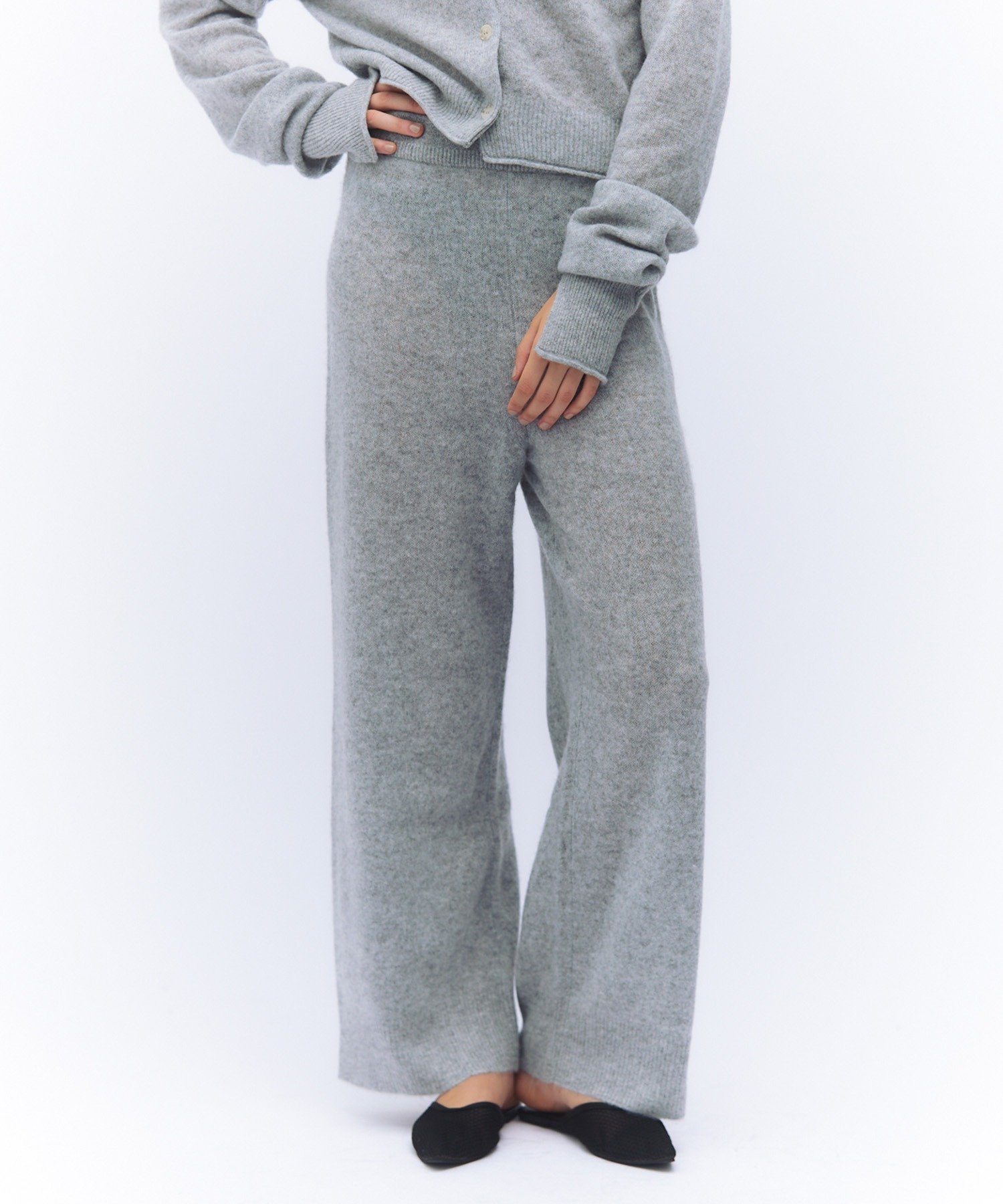 【セットアップセブン/SETUP7】のelegancese/Sheer cashmere pants インテリア・キッズ・メンズ・レディースファッション・服の通販 founy(ファニー) 　ファッション　Fashion　レディースファッション　Fashion for Women　パンツ　Pants & Trousers　ストール　Stole, Wrap　再入荷　Restock / Back in Stock　GRY|ID: prp329100004785229 ipo3291000000034903763
