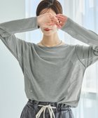 【ラコレ/LAKOLE】のスラブシアー長袖T 人気、トレンドファッション・服の通販 founy(ファニー) ファッション Fashion レディースファッション Fashion for Women トップス・カットソー Cut & Sew Tops インナー Innerwear サロペット Overalls, Salopette シアー Sheer, See-Through シンプル Simple, Minimal ジャケット Jacket, Outerwear 長袖 Long Sleeve, Full Sleeve thumbnail グレー|ID: prp329100004785242 ipo3291000000034769186