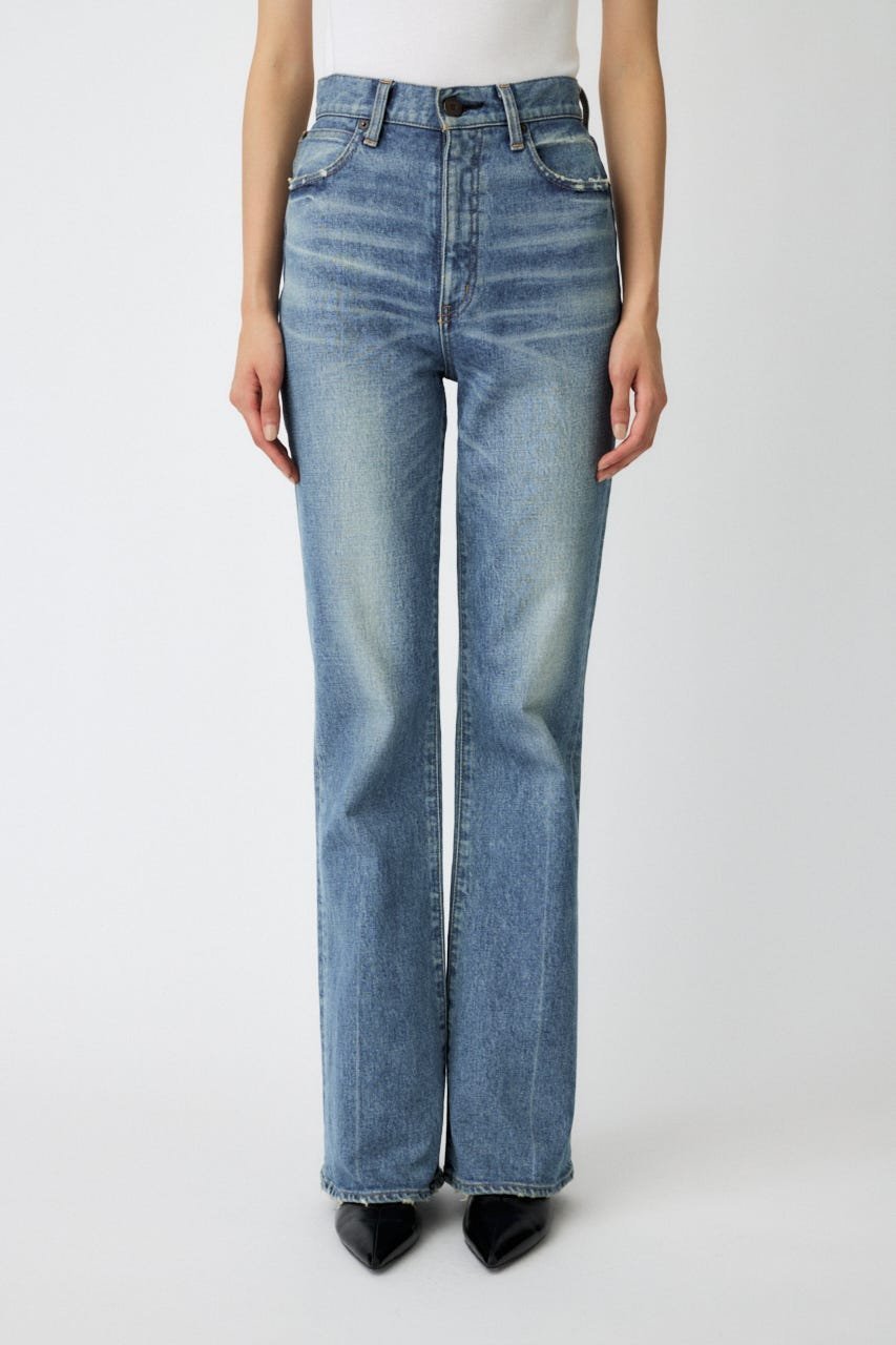 【マウジー/moussy】のMVS FLARE / ロングサイズ インテリア・キッズ・メンズ・レディースファッション・服の通販 founy(ファニー) 　ファッション　Fashion　レディースファッション　Fashion for Women　コンパクト　Compact, Small Size　ジップアップ　Zip-Up, Full Zip　ストレッチ　Stretch, Stretchy Fabric　ダメージ　Distressed, Destroyed　フレア　Flare, Flared　ポケット　Pocket, Pocket Detail　ロング　Long, Long-Length　おすすめ　Recommended / Our Picks　BLU|ID: prp329100004785249 ipo3291000000034737895