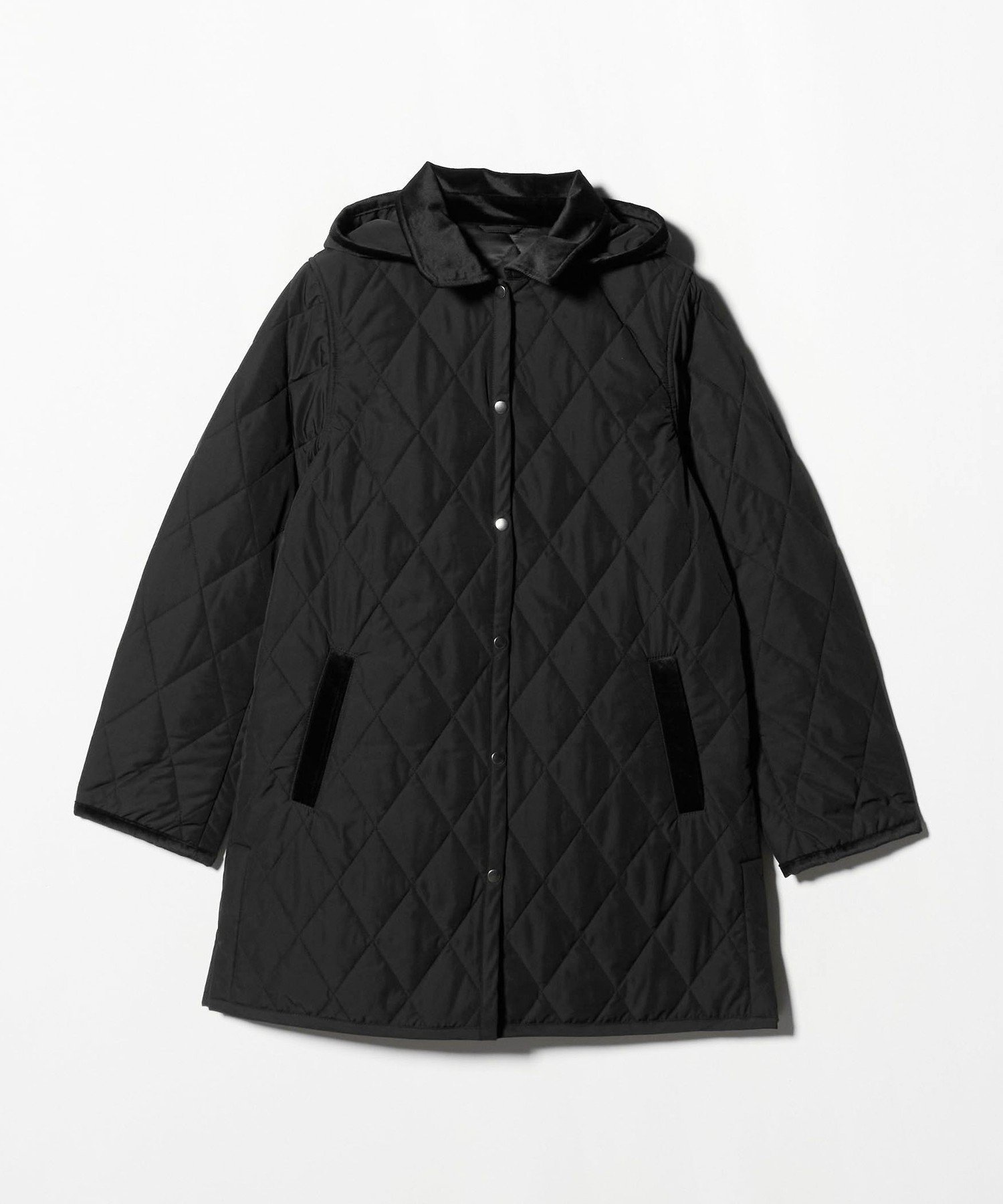 【ユナイテッドアローズ/UNITED ARROWS】のキルティング 2WAY フーデッドコート A DAY IN THE LIFE インテリア・キッズ・メンズ・レディースファッション・服の通販 founy(ファニー) ファッション Fashion レディースファッション Fashion for Women アウター Coat / Outerwear Collection コート・ロングコート・ピーコート Long Coats, Peacoats & More キルティング Quilted, Quilting キルト Quilt, Quilted Fabric コーデュロイ Corduroy, Cord Fabric タフタ Taffeta, Structured Fabric トレンド Trend, Trending Now バランス Balance, Style Balance パイピング Piping, Trim Design ベーシック Basic, Essential リラックス Relax, Relaxed Fit アウトレット Outlet / Clearance ビジネス 仕事 通勤 Business / Work / Commuting BLACK|ID: prp329100004785253 ipo3291000000034783474