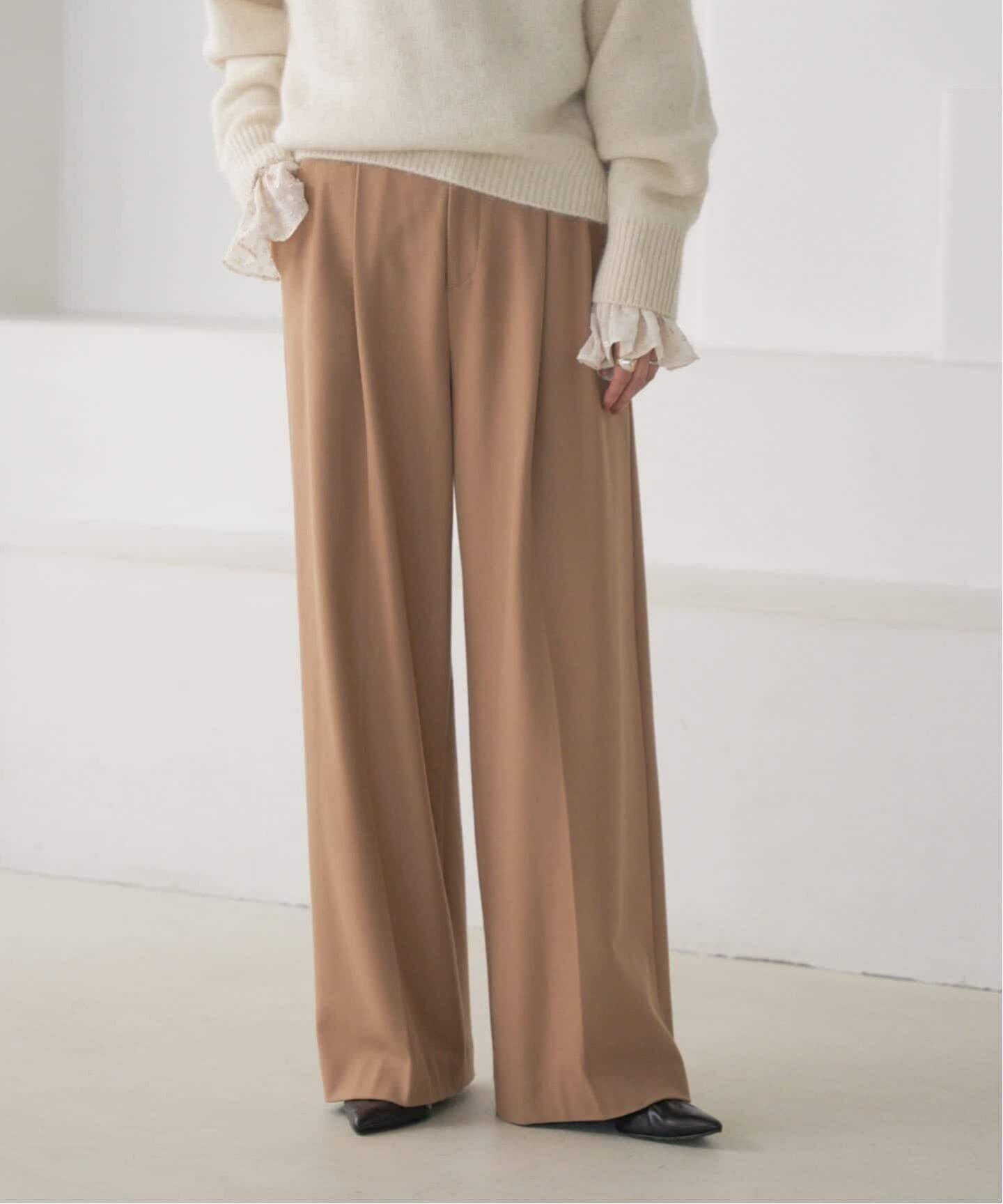 【ノーブル / スピック&スパン/NOBLE / Spick & Span】の《追加・WEB限定カラー》TRツイル裏起毛スラックスパンツ2 インテリア・キッズ・メンズ・レディースファッション・服の通販 founy(ファニー) ファッション Fashion レディースファッション Fashion for Women パンツ Pants & Trousers シューズ Shoes, Footwear スタイリッシュ Stylish, Fashionable スラックス Slacks, Dress Pants ツイル Twist, Twisted Detail 定番 Standard, Basic Item 人気 Popular, Best Seller 再入荷 Restock / Back in Stock おすすめ Recommended / Our Picks キャメル|ID: prp329100004785254 ipo3291000000034809196