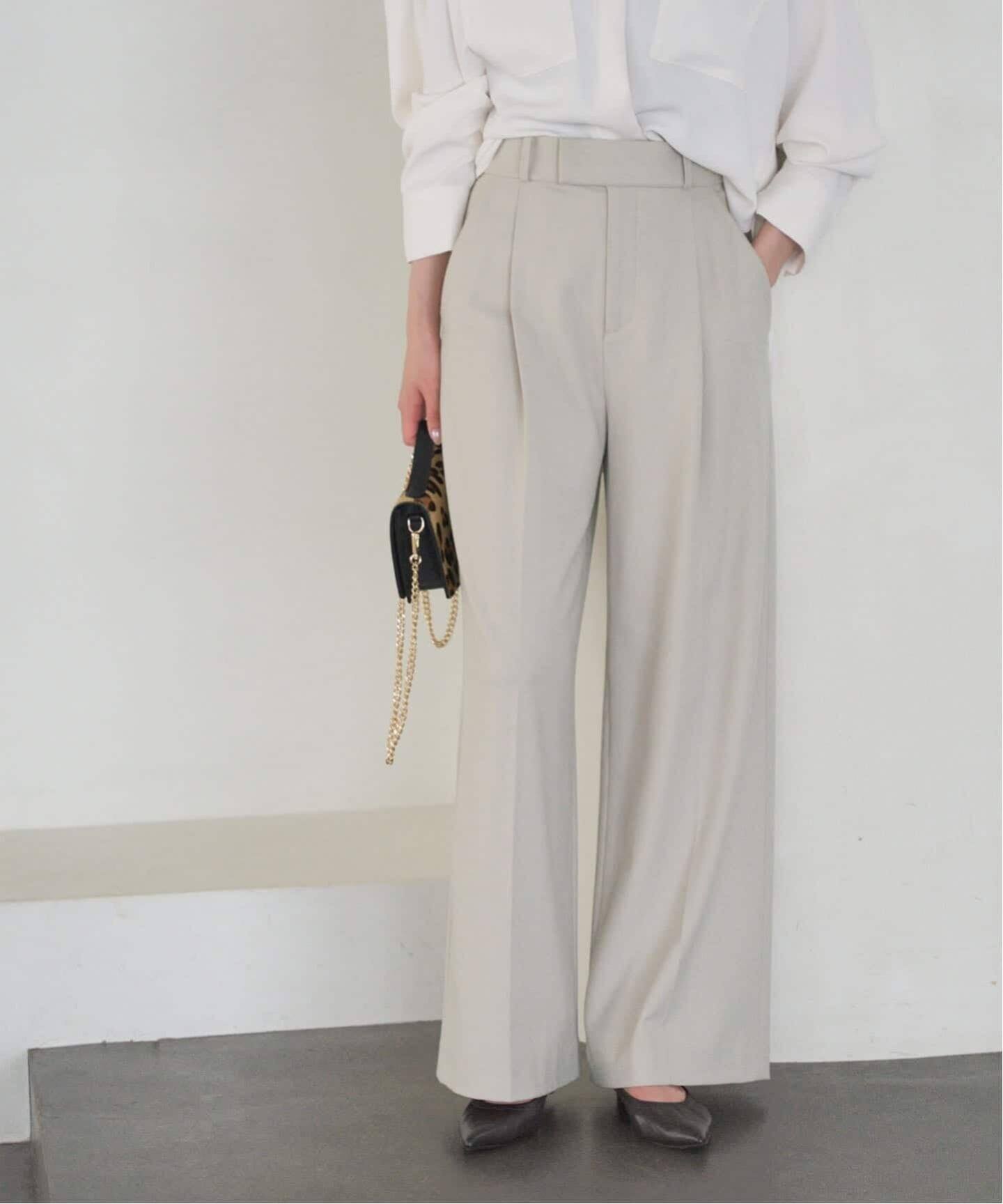 【ノーブル / スピック&スパン/NOBLE / Spick & Span】の《追加・WEB限定カラー》TRツイル裏起毛スラックスパンツ2 インテリア・キッズ・メンズ・レディースファッション・服の通販 founy(ファニー) ファッション Fashion レディースファッション Fashion for Women パンツ Pants & Trousers シューズ Shoes, Footwear スタイリッシュ Stylish, Fashionable スラックス Slacks, Dress Pants ツイル Twist, Twisted Detail 定番 Standard, Basic Item 人気 Popular, Best Seller 再入荷 Restock / Back in Stock おすすめ Recommended / Our Picks ベージュ|ID: prp329100004785254 ipo3291000000034809199