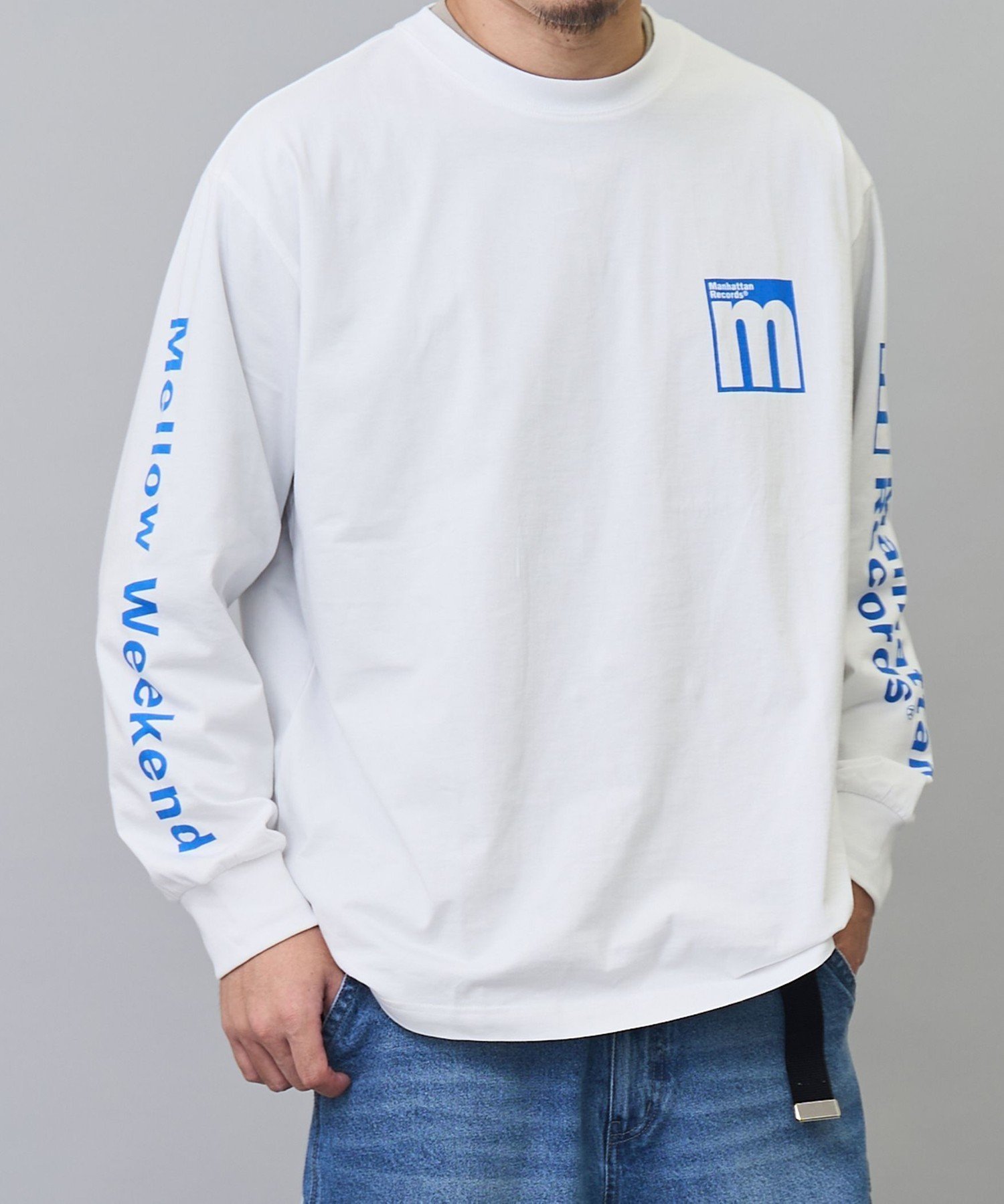 【コーエン/COEN】のManhattan Records(マンハッタンレコード)別注ロングスリーブTシャツ インテリア・キッズ・メンズ・レディースファッション・服の通販 founy(ファニー) ファッション Fashion レディースファッション Fashion for Women トップス・カットソー Cut & Sew Tops シャツ・ブラウス・オフィスカジュアル Elegant Blouses & Button-Ups ロングTシャツ・Tシャツ Longline T-Shirts & Tees キャップ&ハット Hats & Caps ウォレット Wallet ショート Short, Short Length スペシャル Special, Limited Edition スリーブ Sleeve, Long Sleeve / Short Sleeve パープル Purple, Violet ポーチ Pouch, Small Case 別注 Limited Edition, Custom Order リラックス Relax, Relaxed Fit ロング Long, Long-Length WHITE|ID: prp329100004785255 ipo3291000000034737918